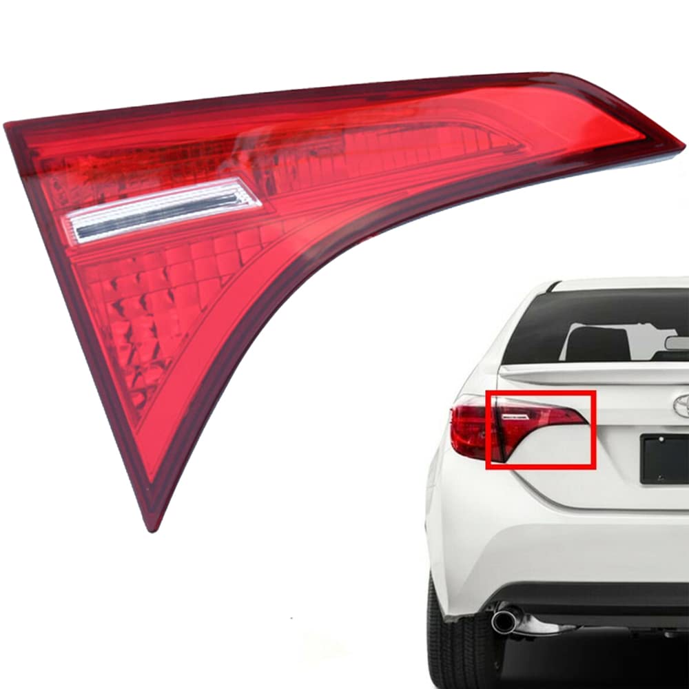**2017-2018-2019 Toyota Corolla Sedan SE/XSE/XLE Tail Light Assembly – All Red Brake Lights Replacement (Driver & Passenger Side) – Compatible with Part #8159002A60, TO2802136 – Perfect for Night Driving & Enhanced Safety**