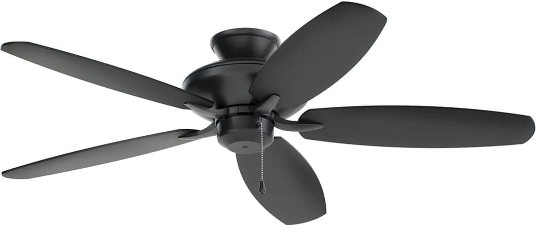 Kichler 52 Inch Ceiling Fan with LED Light - Energy Star Certified, Quiet DC Motor, Remote Control - Perfect for Living Room, Bedroom, and Outdoor Patio