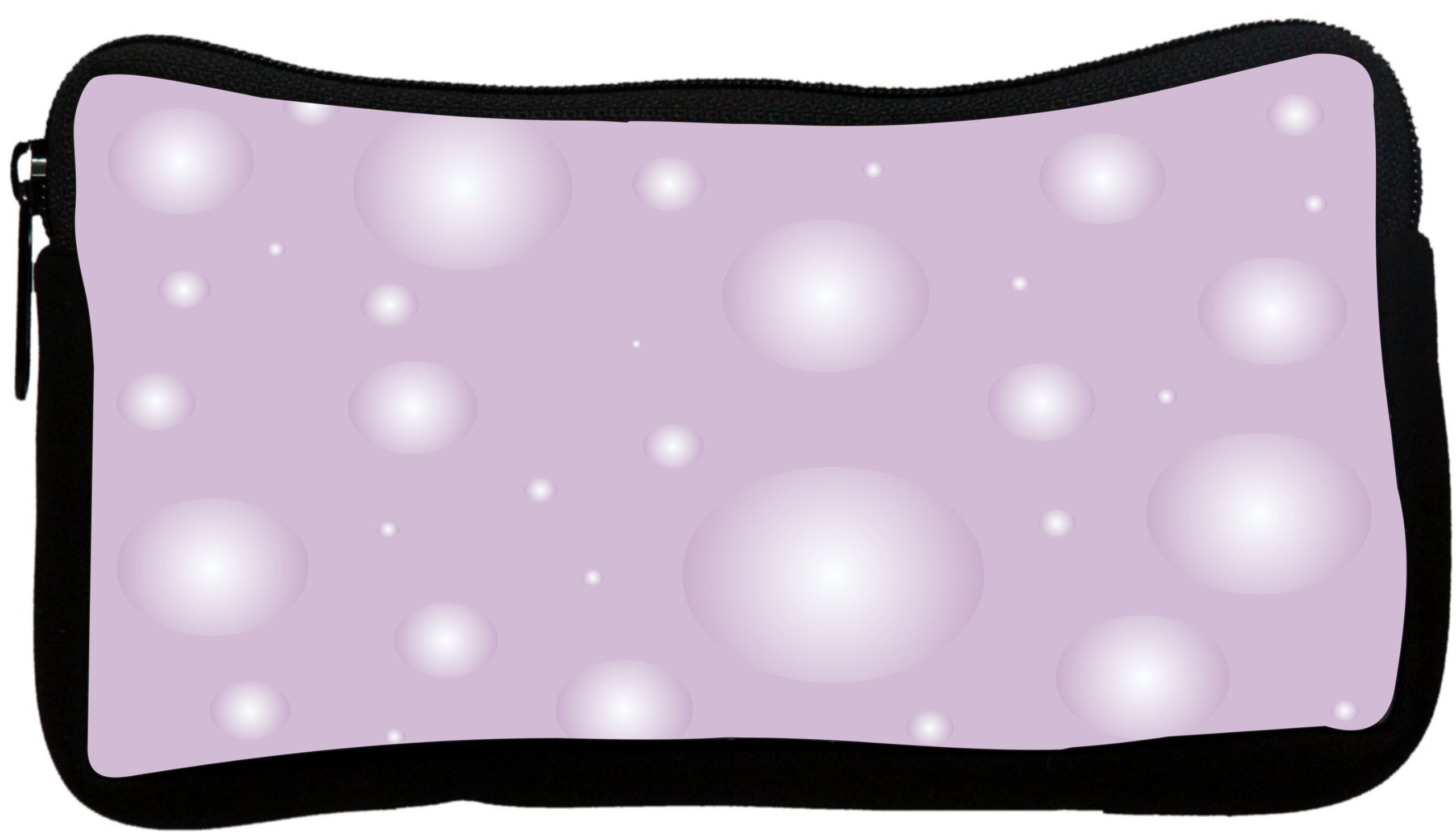Bubblegum Pink Bubbles Design Neoprene Pencil Case - Trendy School & Office Supplies for Students & Professionals (pc1196)