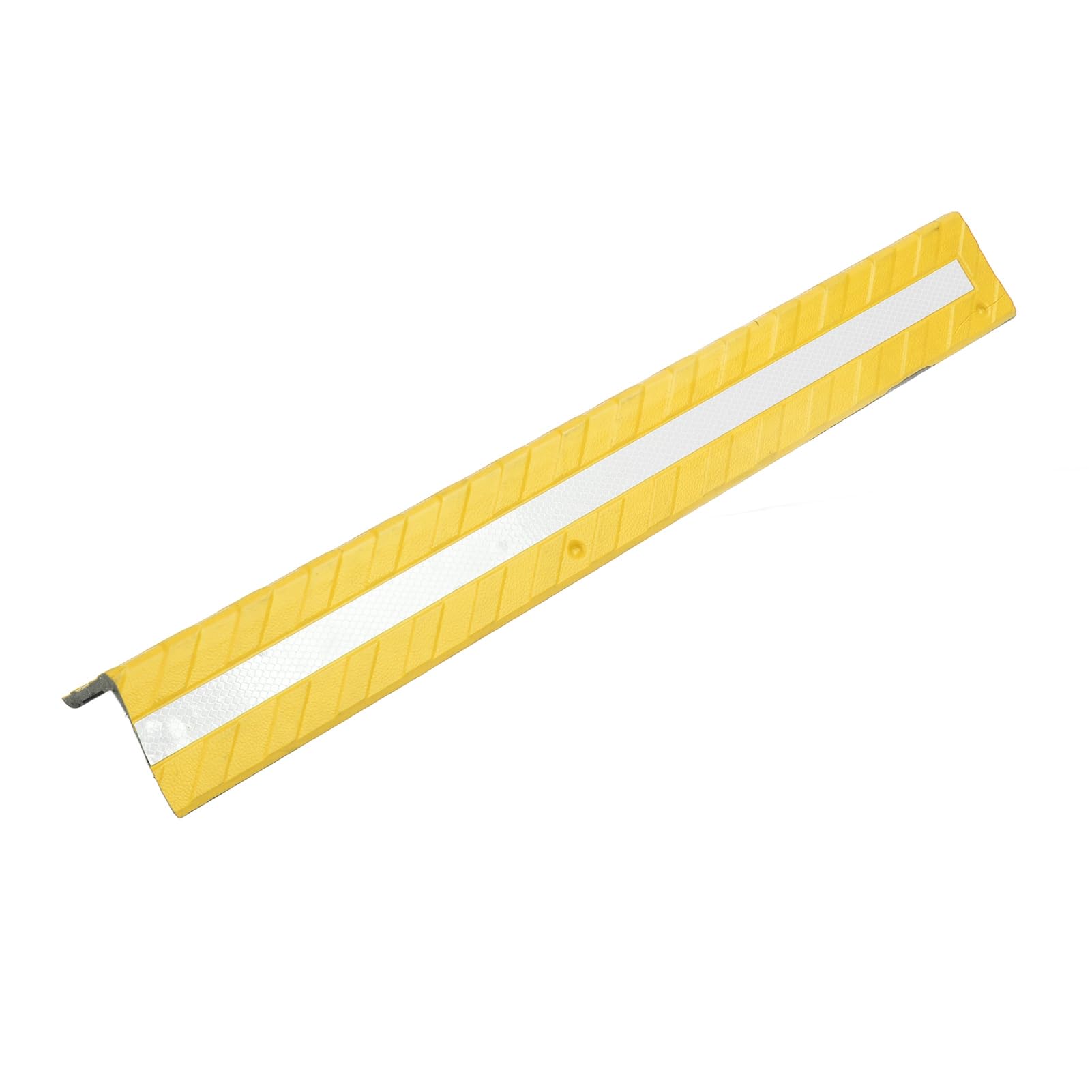 **80cm Rubber Garage Wall Protector with Reflective Strip - Heavy Duty Corner Guard for Parking Garages & Home Use (Yellow) | Prevent Scratches & Dents in Tight Spaces**