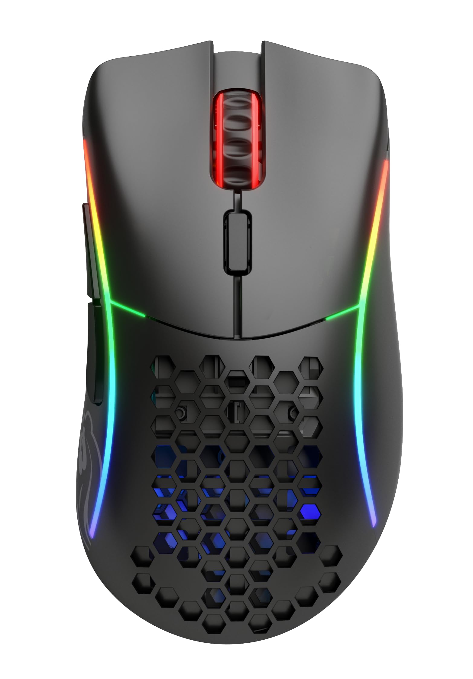 Glorious Model D- Wireless Gaming Mouse - Ultra Lightweight 67g, Honeycomb Design, RGB Lighting, Ergonomic, 2.4GHz Lag-Free, 71-Hour Battery - Matte Black - Perfect for FPS, MOBA & Esports Gaming
