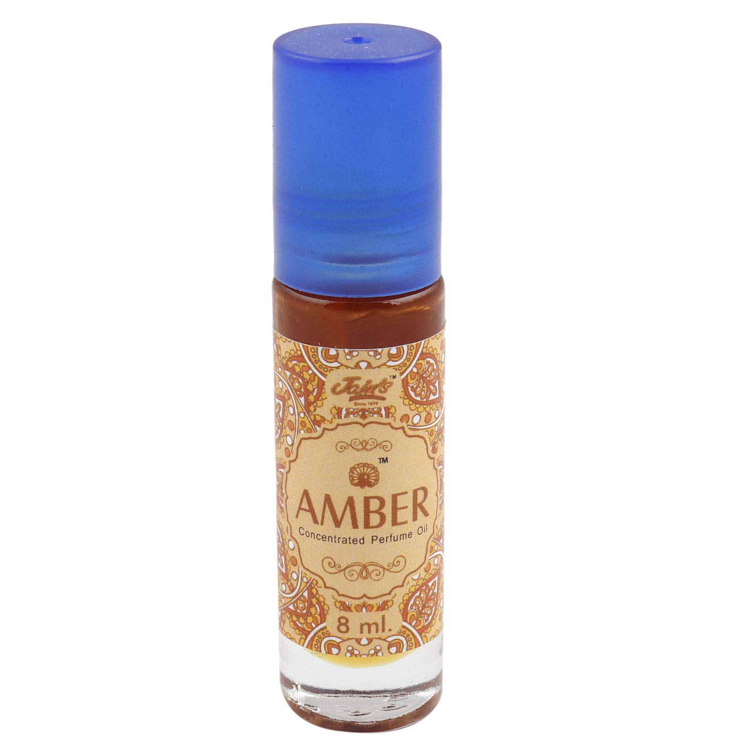 Premium Jain's Amber Attar - 8ml Pure Concentrated Perfume Oil for Women & Men - Long Lasting Fragrance for Romantic Dates, Special Occasions & Daily Wear