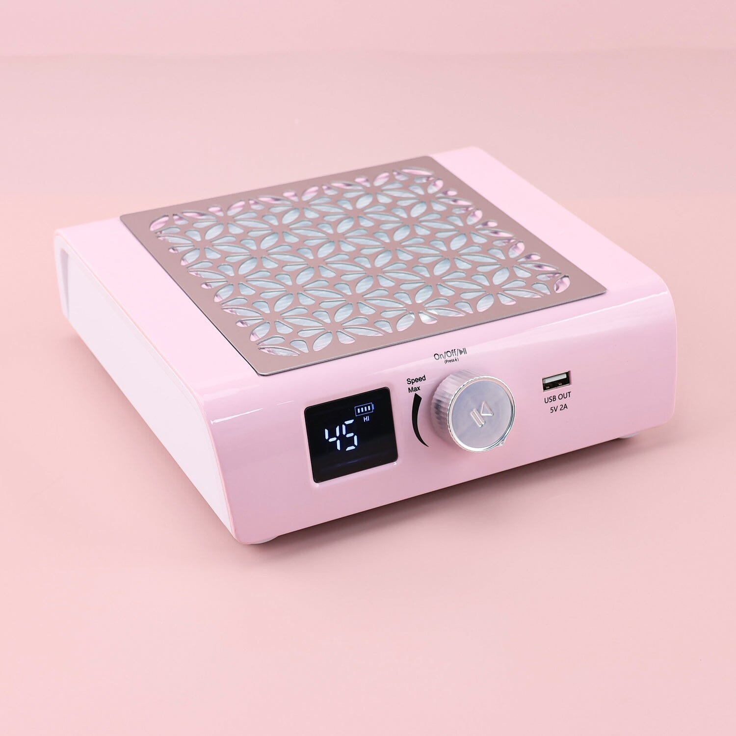 Rechargeable Brushless Pro Nail Dust Collector - Portable Nail Salon Vacuum for Manicure & Pedicure Dust Removal at Home or Professional Use