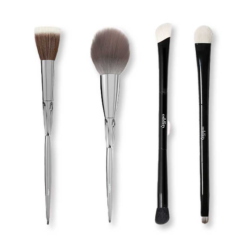 Oddity Mercury Wand Makeup Brushes Set - Professional Vegan Makeup Brush Kit for Foundation, Blending & Contouring - Perfect for Makeup Artists & Beauty Enthusiasts at Home or Salon