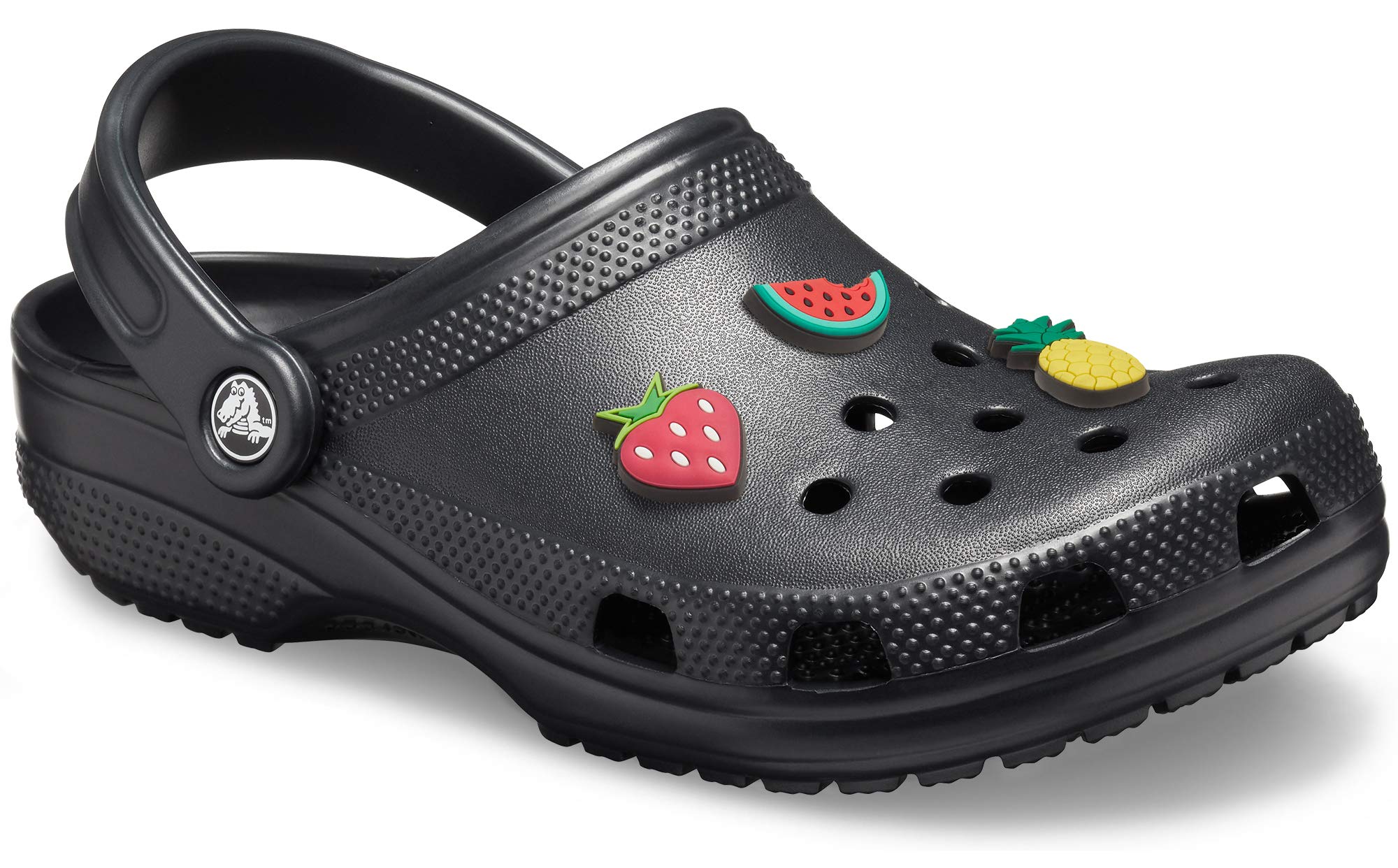 Crocs Classic Clogs for Men & Women with 3-Pack Jibbitz Charms - Comfortable Slip-On Shoes for Casual Wear, Gardening & Outdoor Activities