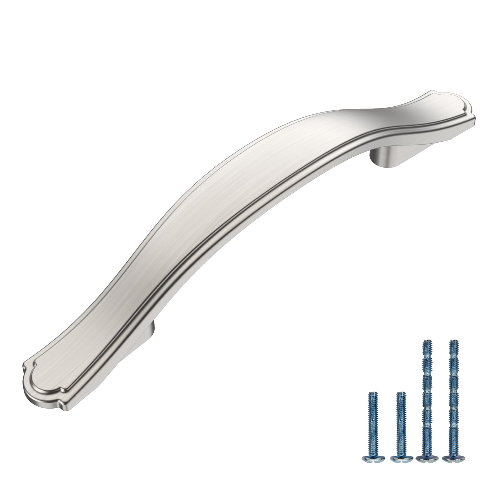 AOOTOCH 30 Pack Brushed Satin Nickel Kitchen Cabinet Handles - 3 Inch Hole Center Drawer Pulls for Cabinets, Dressers & Cupboards - Durable Cabinet Hardware for Modern Home & Office (AT2792BSN)