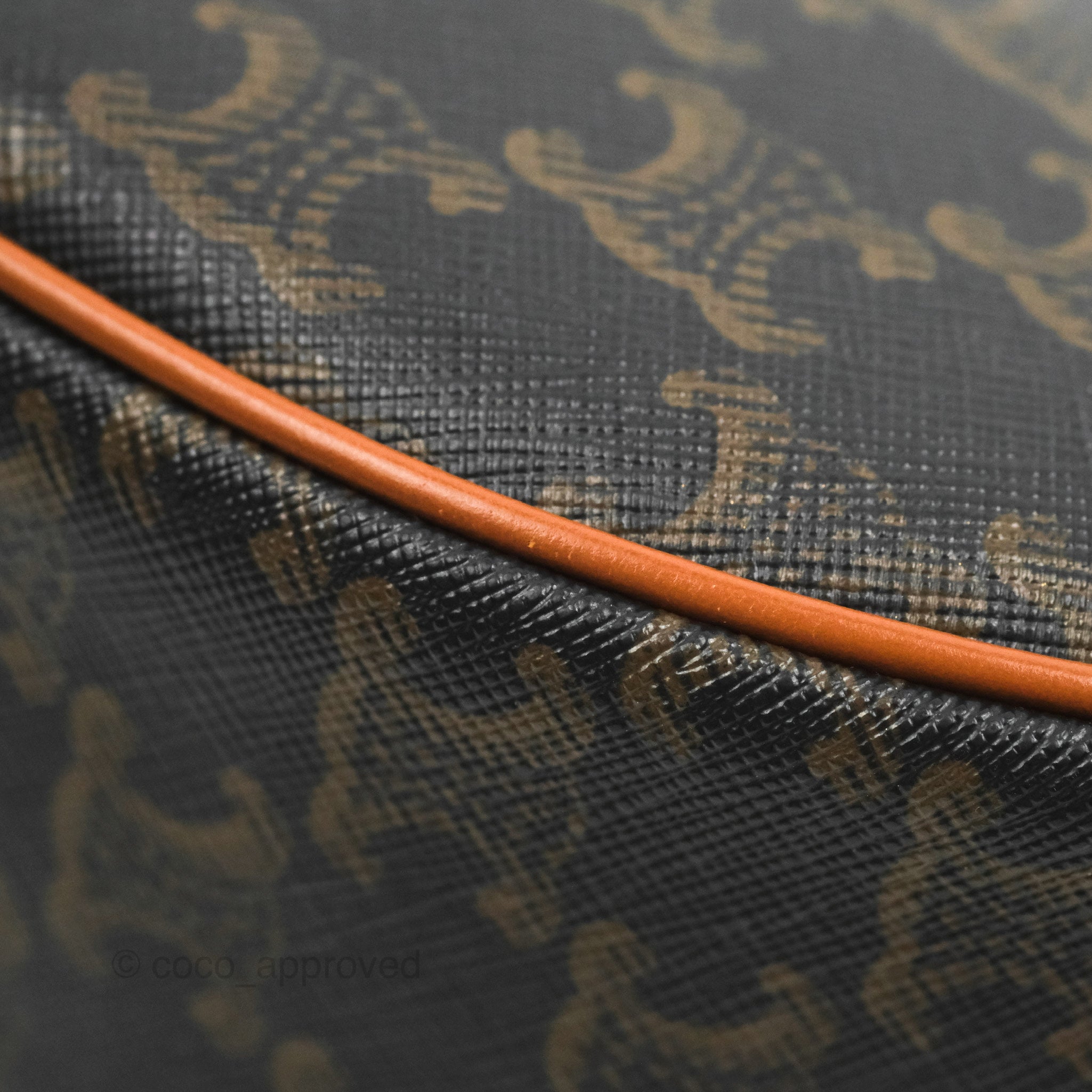 Celine Ava Bag in Triomphe Canvas & Calfskin Leather - Tan Crossbody Shoulder Bag for Women | Fashionable Everyday Purse for Work, Travel & Date Night
