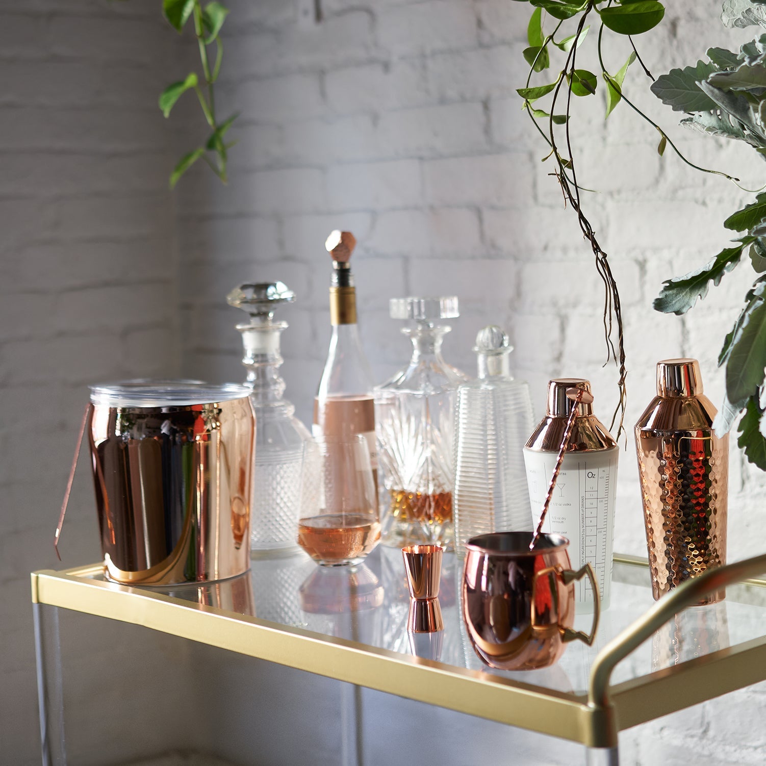 Premium 5-Piece Copper Mixology Cocktail Set - Bar Tools for Professional & Home Bartenders - Perfect for Mojitos, Margaritas & Craft Cocktails