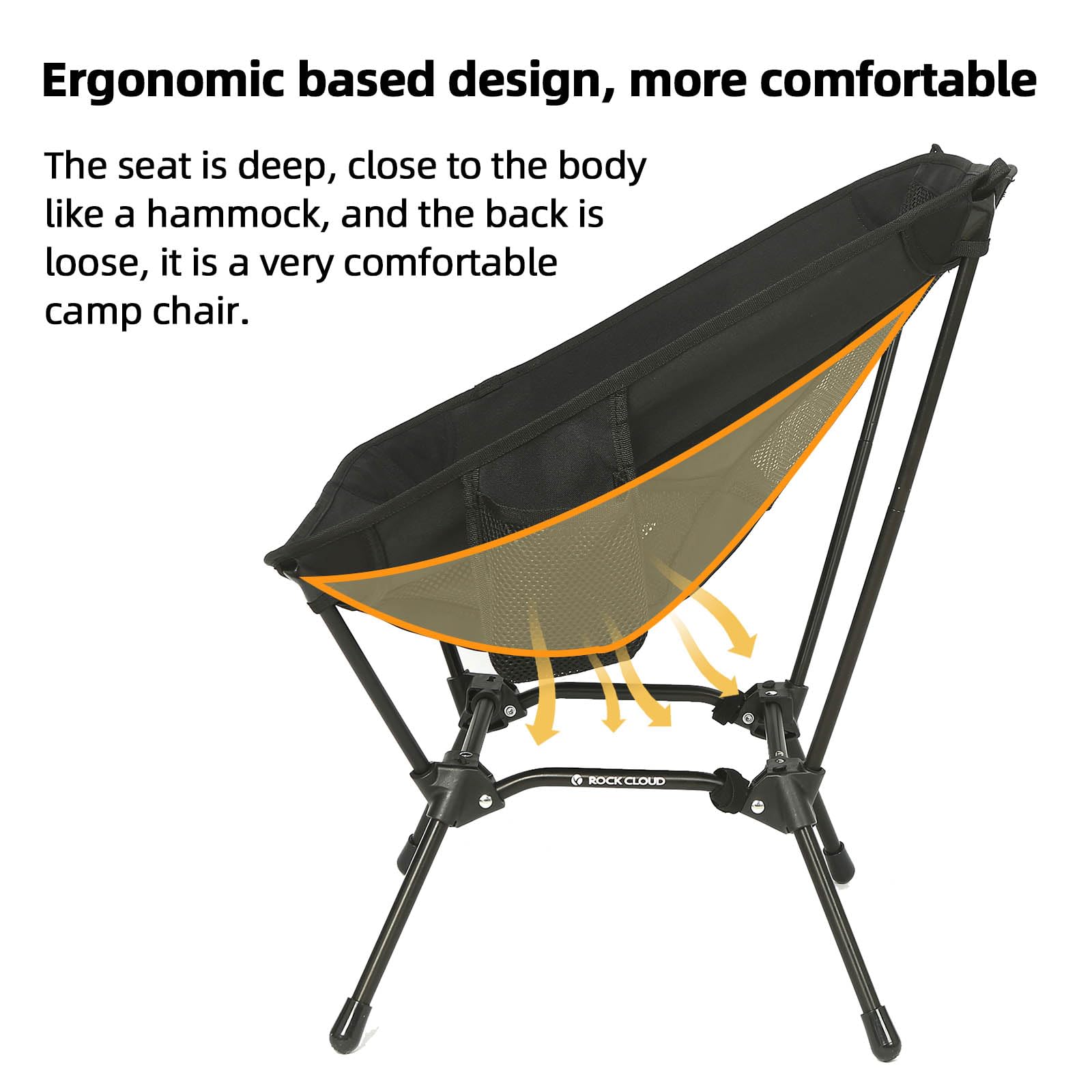 2 Pack Ultralight Folding Camping Chairs - Portable Outdoor Chairs for Camping, Hiking, Beach, Backpacking & Lawn Sports (Black) | Perfect for Picnics, Tailgating & Outdoor Adventures