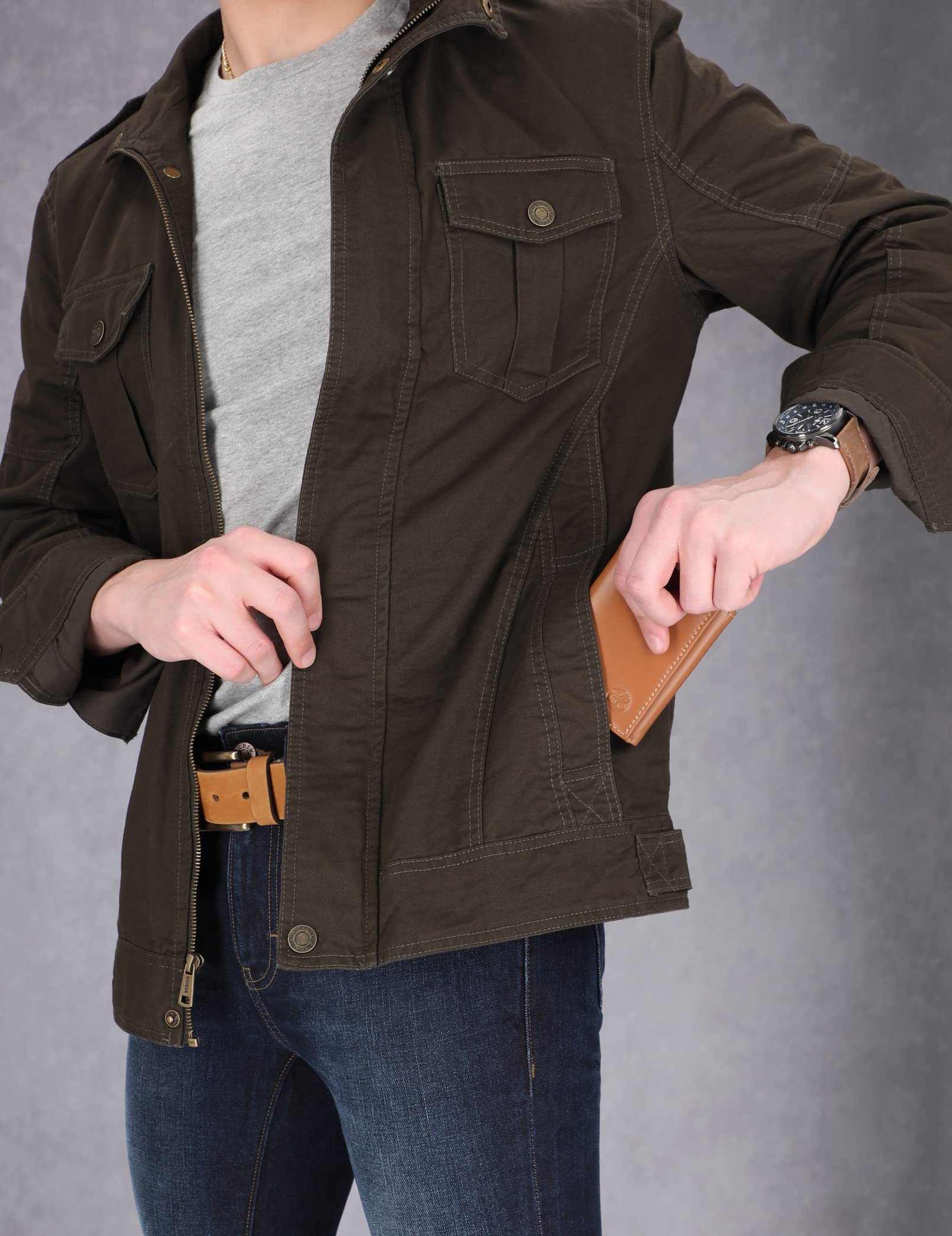 Timberland Men's Leather Trifold Wallet with ID Window - Durable Tri-Fold Design for Everyday Carry & Travel
