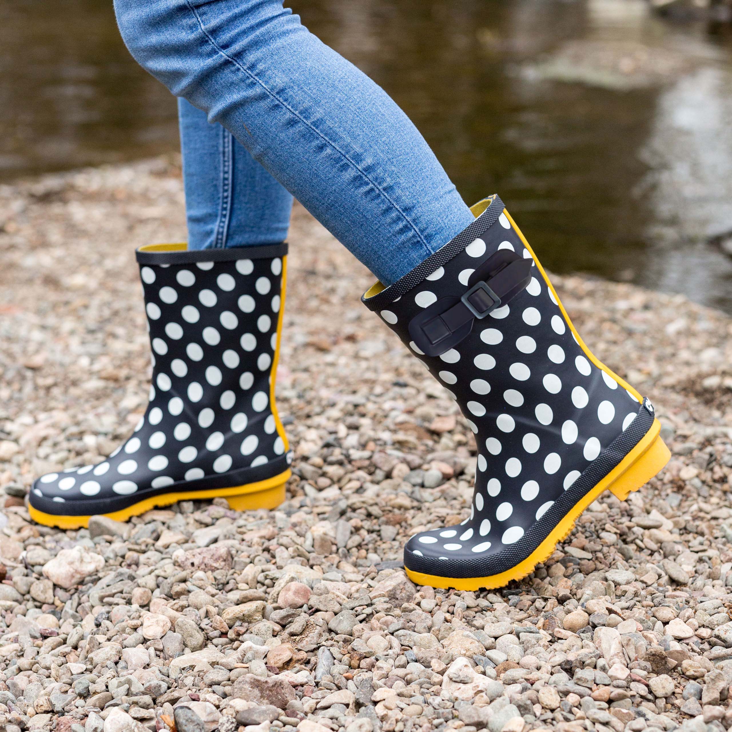 Women's Lyzzick Waterproof Wellington Boots - Comfortable Rain & Garden Boots for Outdoor Activities, Hiking & Farming