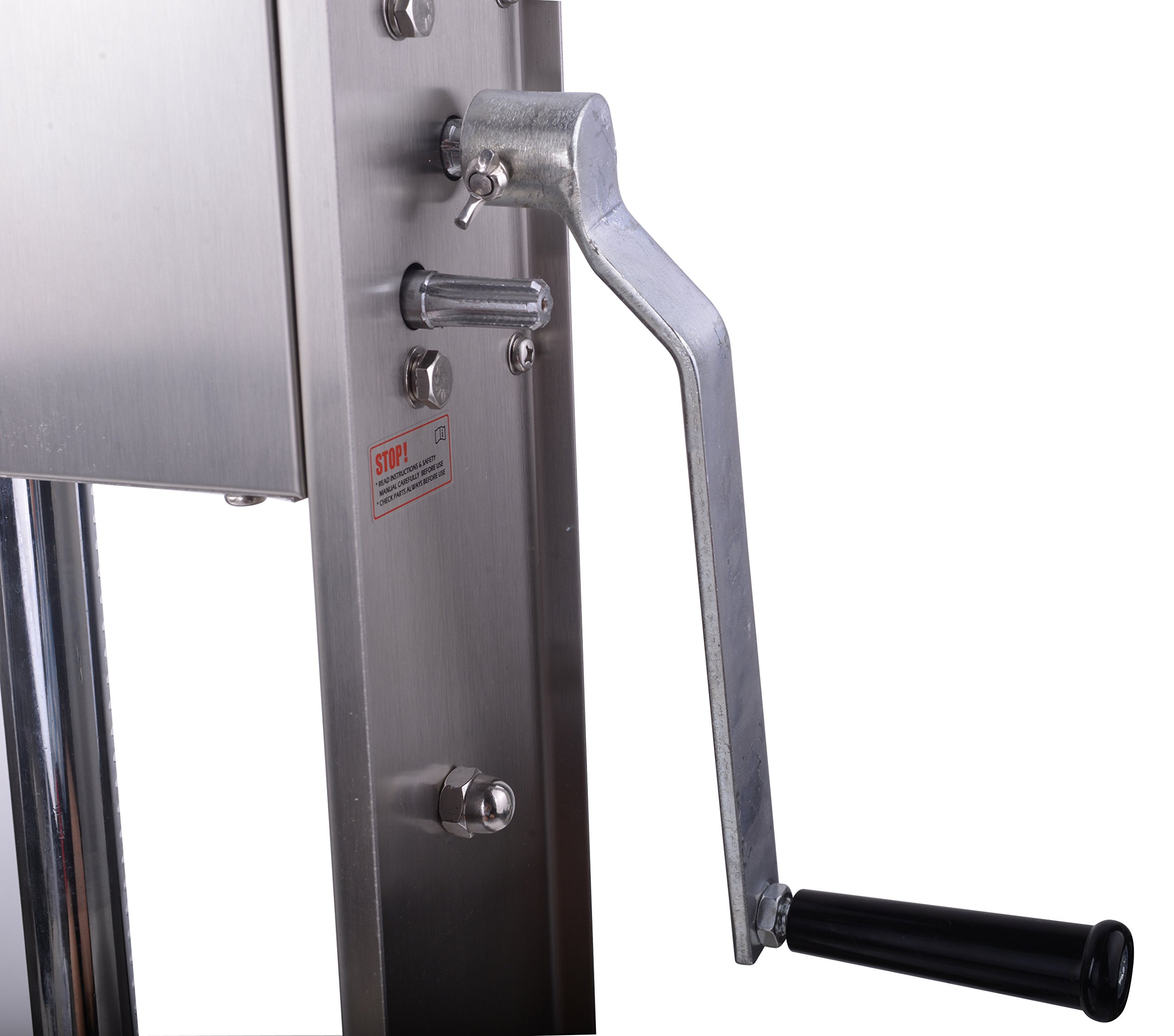 Premium Hakka Sausage Stuffer Attachment - Compatible with 10L/12L/15L Vertical & Horizontal Sausage Makers (Includes Handle) - Perfect for Home Kitchen, Butcher Shops & Sausage Making Businesses
