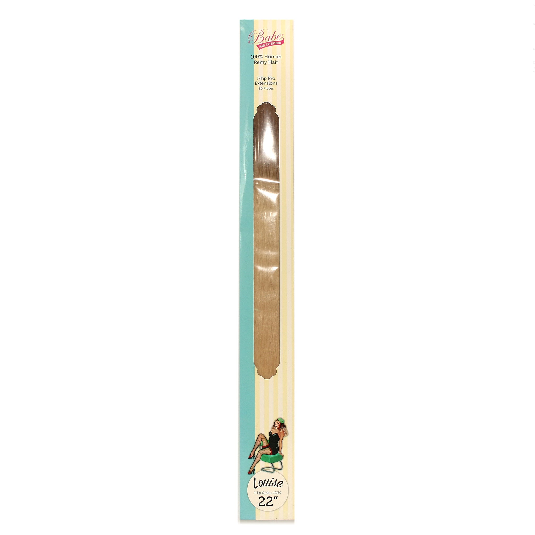 100% Human Remy Hair I-Tip Extensions - Louise Ombre 12/60 22