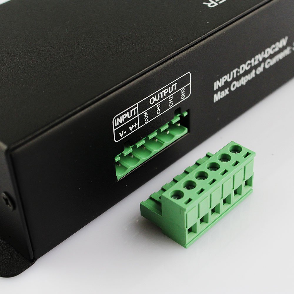 DMX 512 Controller for RGB LED Strip Lights - 5050/3528 LED Decoder DMX512 | Perfect for Stage Lighting, Home Theater & Architectural Lighting