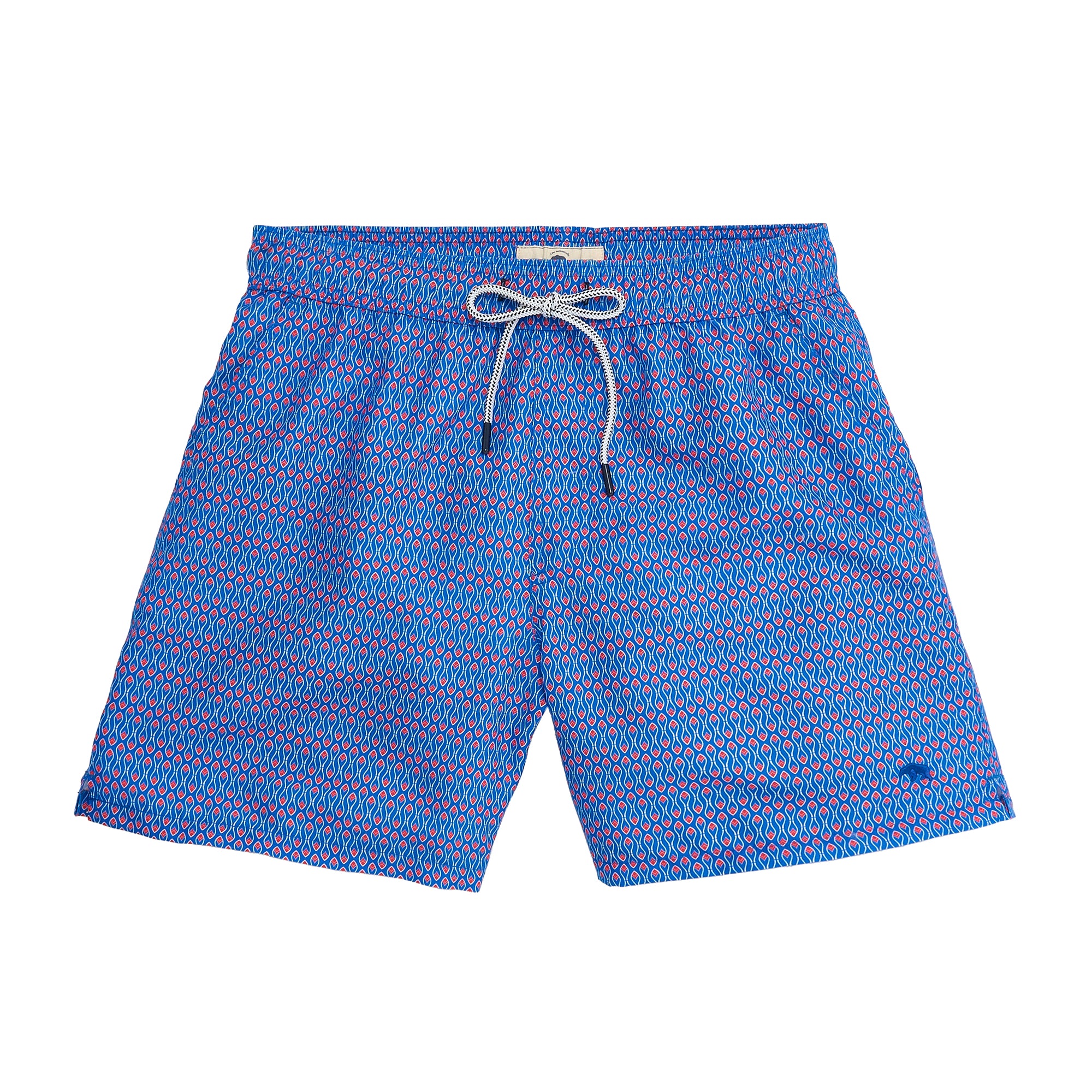 Atlanta Braves Feather Swim Trunks for Men - Sport Blue Quick-Dry Beach Shorts | Perfect for Pool, Beach, and Summer Water Activities