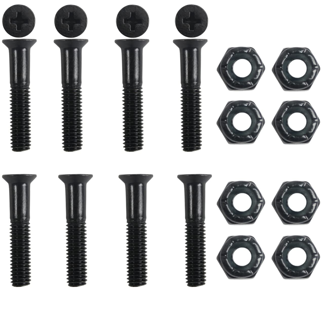 Premium Skateboard Hardware Refresh Kit - ABEC 5 Bearings, Shock Pads, 1