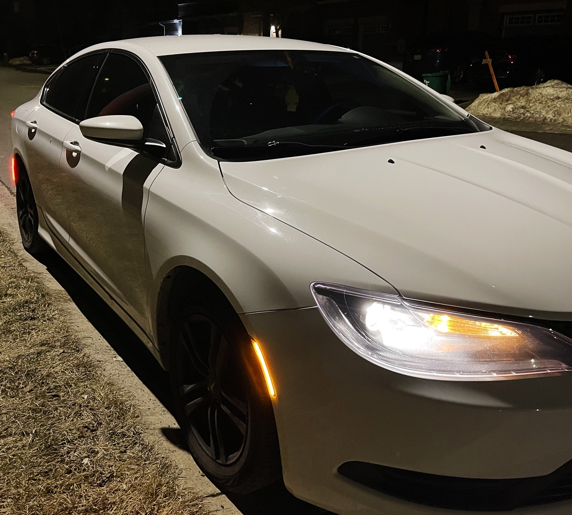 Amber/Red Full LED Side Marker Light Kit for Chrysler 200 - Clear Lens, Durable & Bright - Perfect for Night Driving & Enhanced Vehicle Visibility