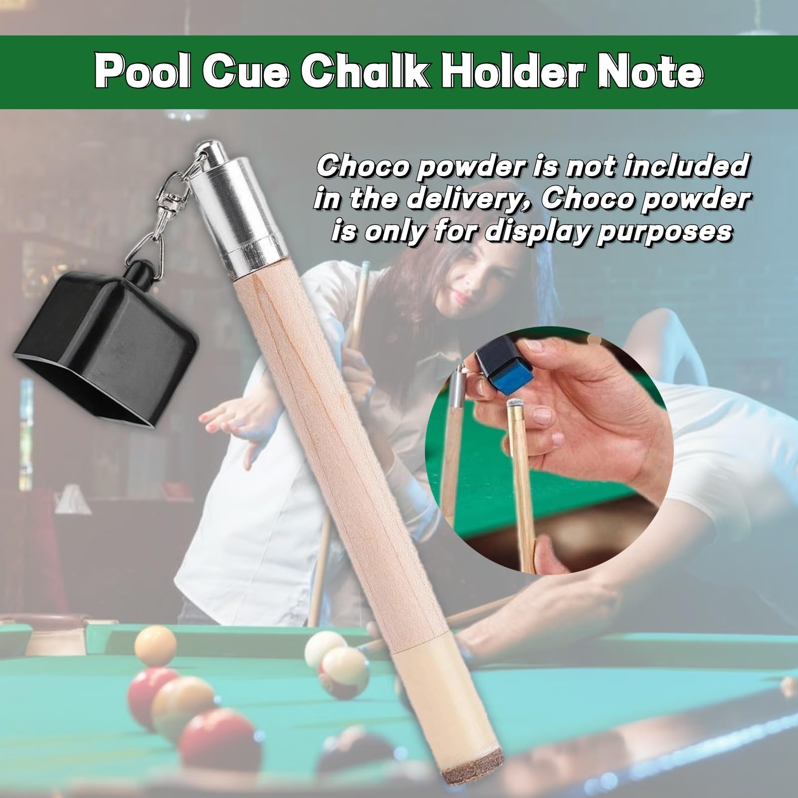 VGEBY 2-in-1 Pocket Pool Chalk Holder & Snooker Pricker Tool - Portable Chalk Box for Billiards Accessories - Perfect for Pool Halls, Home Game Rooms & Professional Tournaments