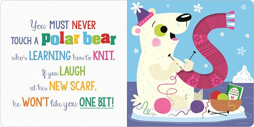 Never Touch a Polar Bear Board Book - Interactive Sensory Book for Toddlers & Kids - Perfect for Early Learning & Bedtime Stories