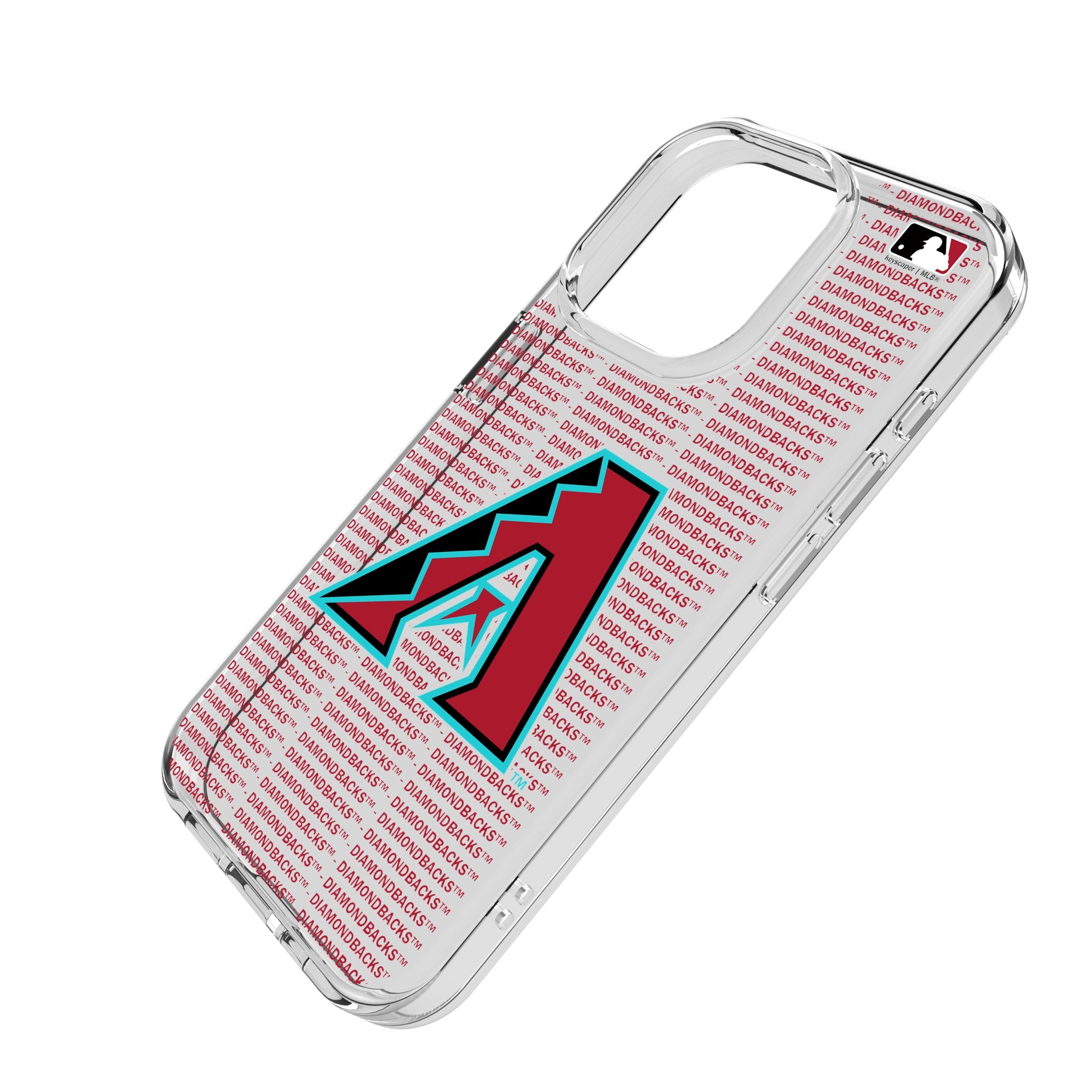 Arizona Diamondbacks Clear Text Backdrop Phone Case for Apple iPhone - Perfect for Baseball Fans & Game Day Protection