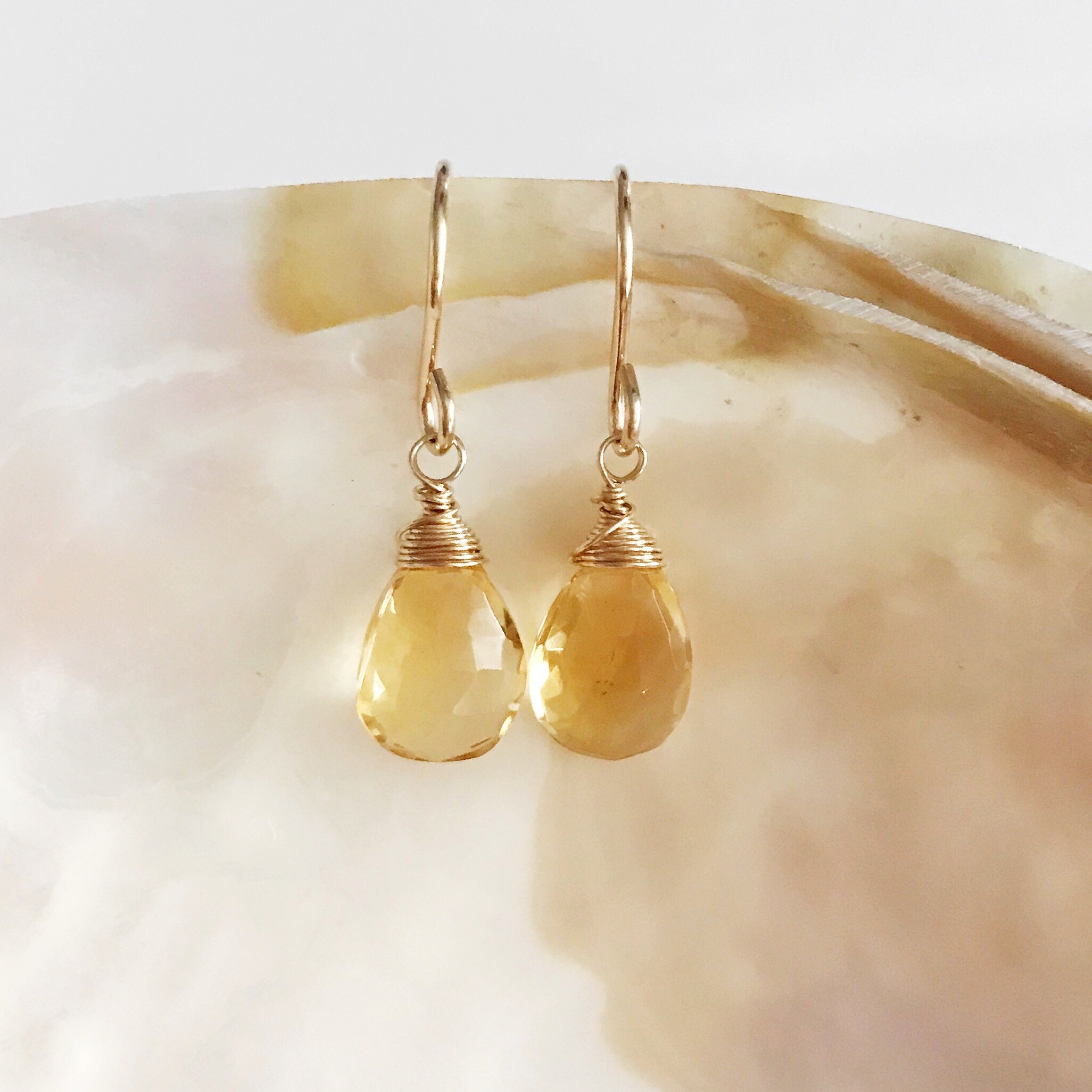Natural Citrine Jewelry Set (S107) - Elegant Necklace & Earrings for Women, Perfect for Gifts, Parties & Special Occasions