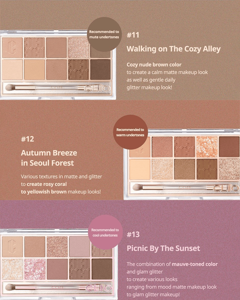 CLIO x AESPA Pro Eye Palette #12 Autumn Breeze in Seoul Forest - Limited Edition K-Beauty Eyeshadow Palette for Fall Makeup Looks | Perfect for Everyday Wear & Special Occasions