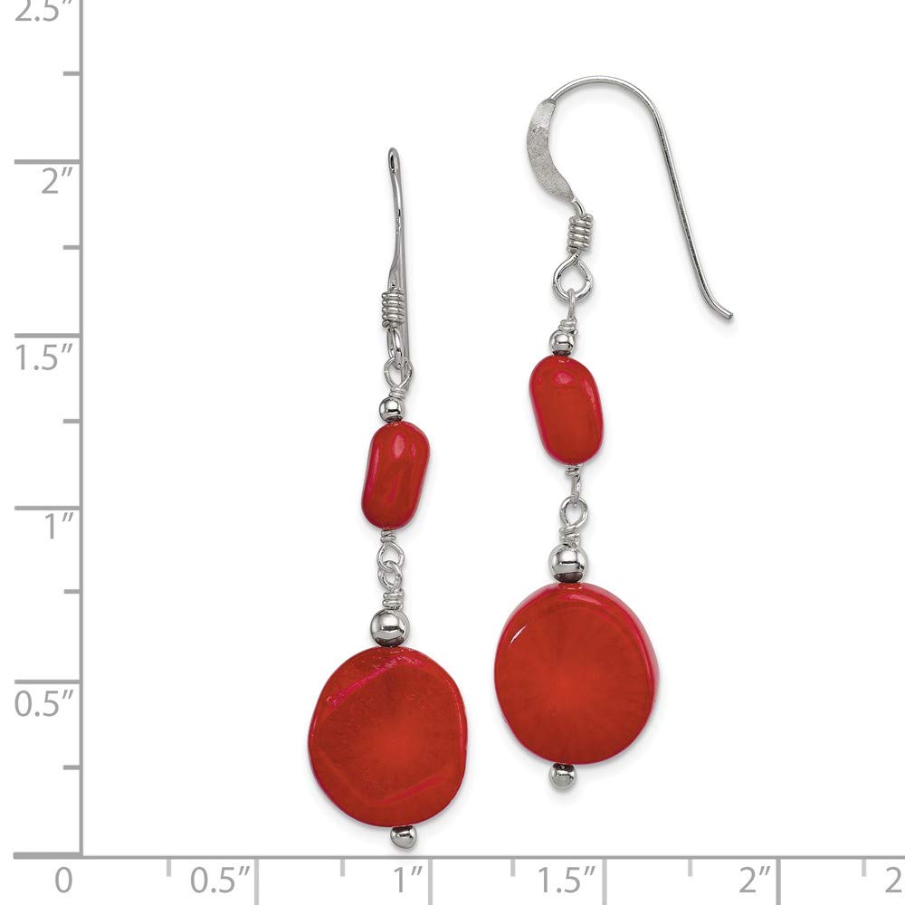 925 Sterling Silver Red Coral Stud Earrings for Women - Handmade Dainty Jewelry Gift for Birthday, Anniversary & Valentine's Day | Perfect for Parties, Weddings & Everyday Wear