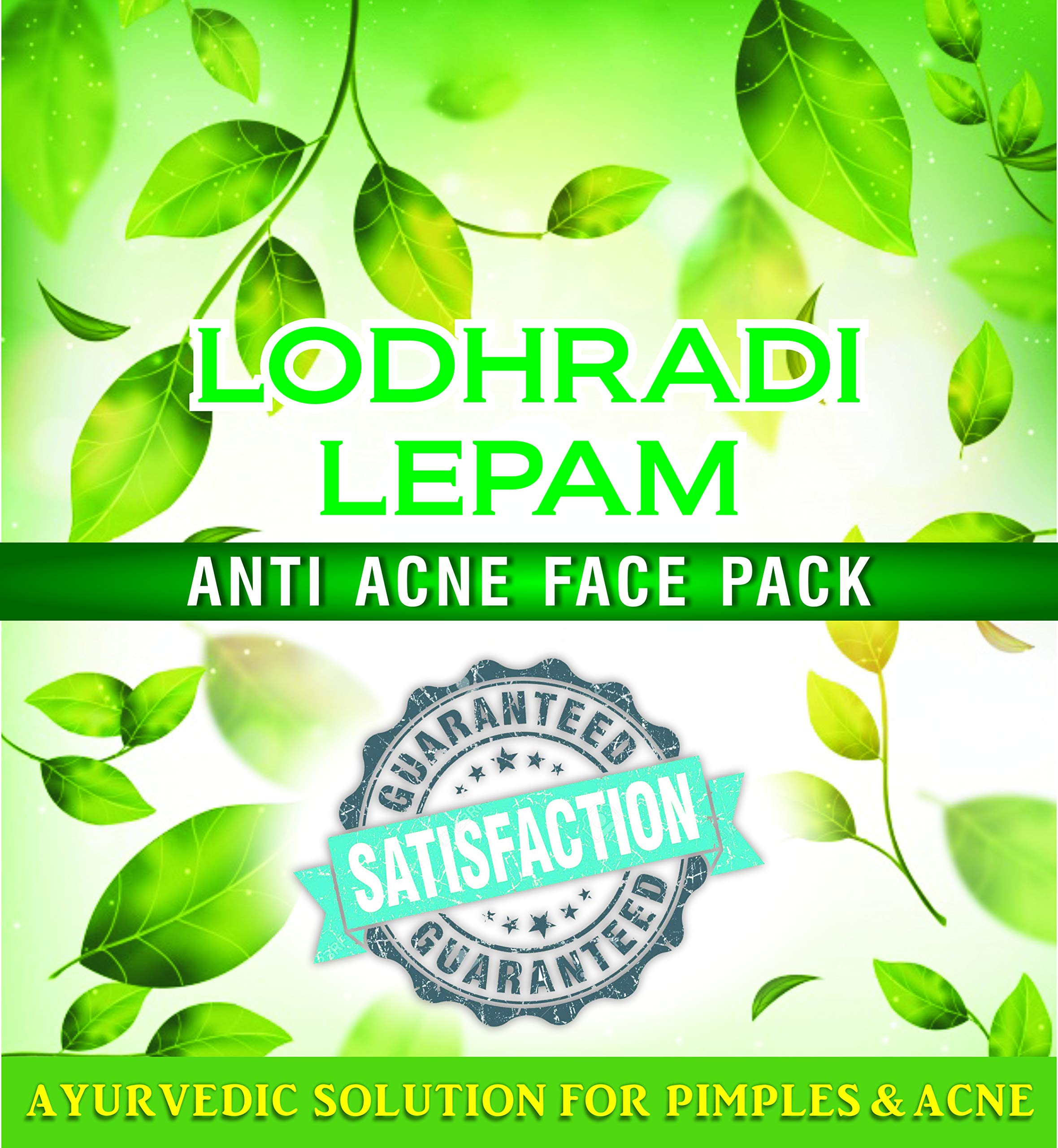 Aarogyam Herbal Lodhradi Lepam Anti Acne Face Pack - Reduces Pigmentation & Blemishes for Men & Women (50g) | Natural Ayurvedic Skincare for Clear & Glowing Skin
