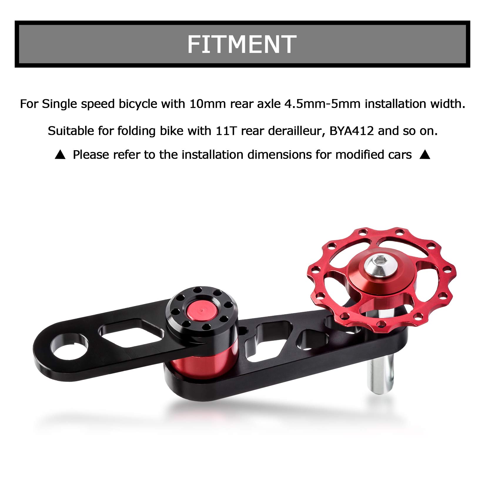 Psler Bike Chain Tensioner with Derailleur Hang - Universal Bike Chain Guide for Folding Bicycles - Durable Cycling Tool & Replacement Accessories - Perfect for Commuting, Mountain Biking & Urban Cycling
