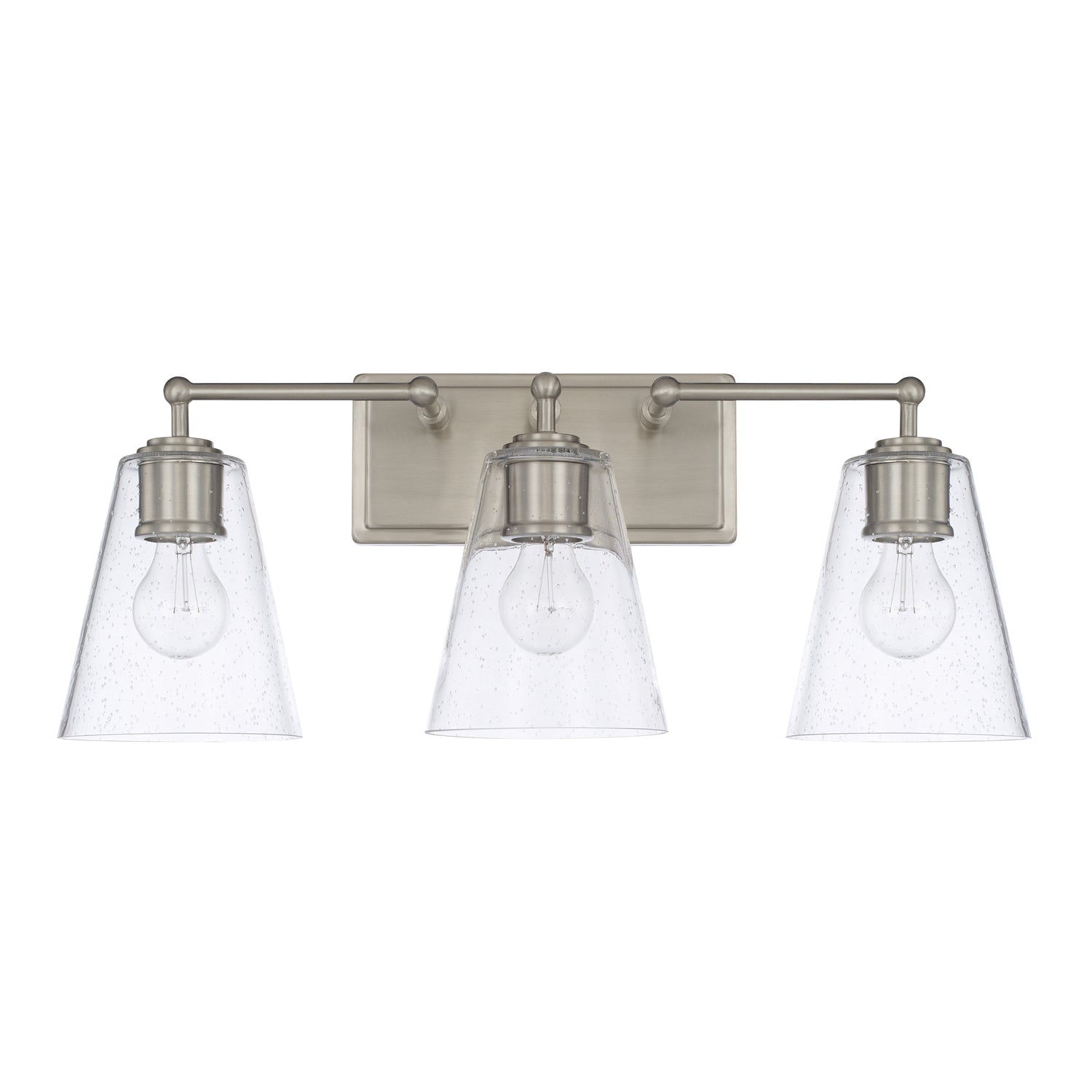 Capital Lighting Three Light Vanity - Modern Bathroom Light Fixture for Makeup & Shaving - Perfect for Home, Apartment, and Hotel Bathroom Decor