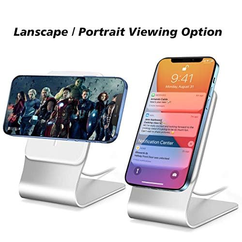 FULAIM Aluminum MagSafe Stand for Desk - Compatible with iPhone 16/15/14/13/12 Pro/Pro Max/Plus (Charger Not Included) | Perfect for Office, Home & Nightstand Charging