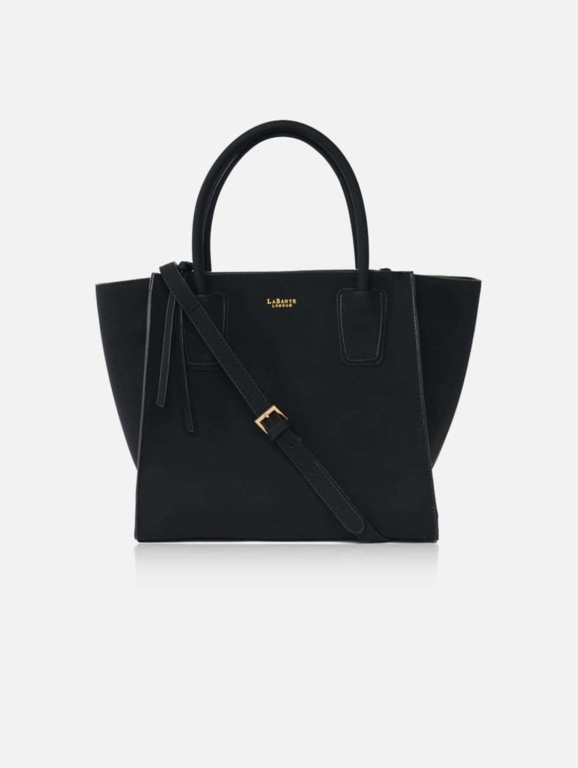 Stylish Vegan Leather Winged Tote Bag for Women - Black | Fashionable Work & Travel Handbag | Perfect for Office, Commute & Weekend Outings