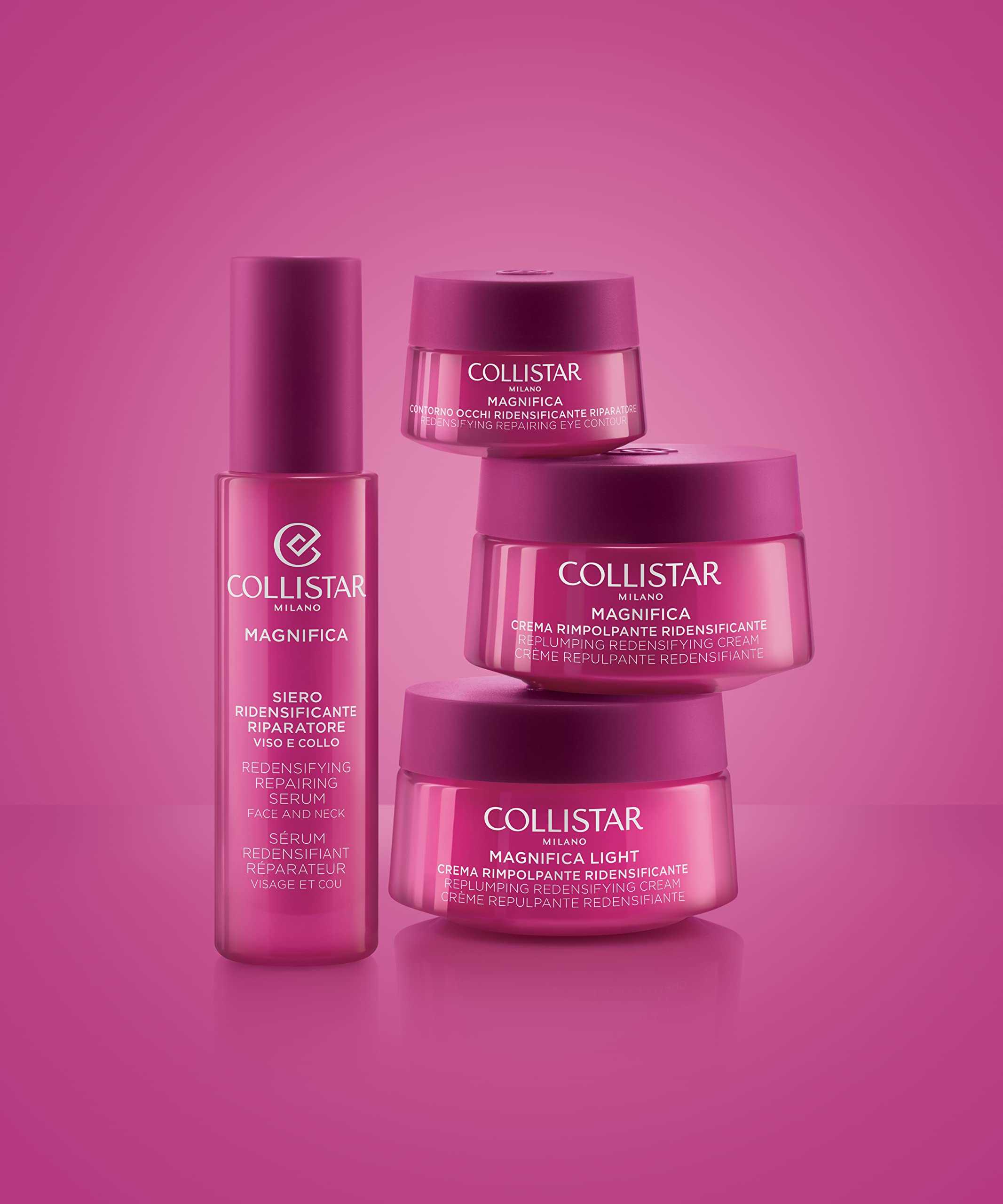 Collistar Magnifica Rich Replenishing & Repairing Face and Neck Serum - Deep Hydration & Plumping Effect for Sensitive Skin, Silicone-Free, 30ml - Perfect for Nighttime Skincare Routine & Anti-Aging Care