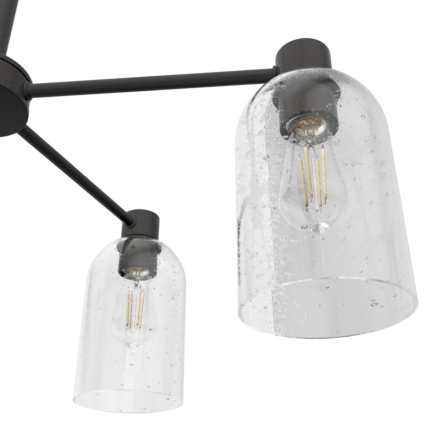 Hunter Fan Company 19199 Lochemeade 5-Light Chandelier in Noble Bronze Finish - Elegant Ceiling Lighting Fixture for Dining Room, Bedroom or Living Room