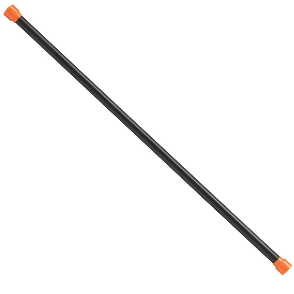 Body-Solid Rubber Padded Weighted Bar - Strength Training & Stretching Equipment for Physical Therapy, Yoga, Pilates, Aerobics & Home Workouts | Perfect for Muscle Toning, Flexibility & Rehabilitation Exercises