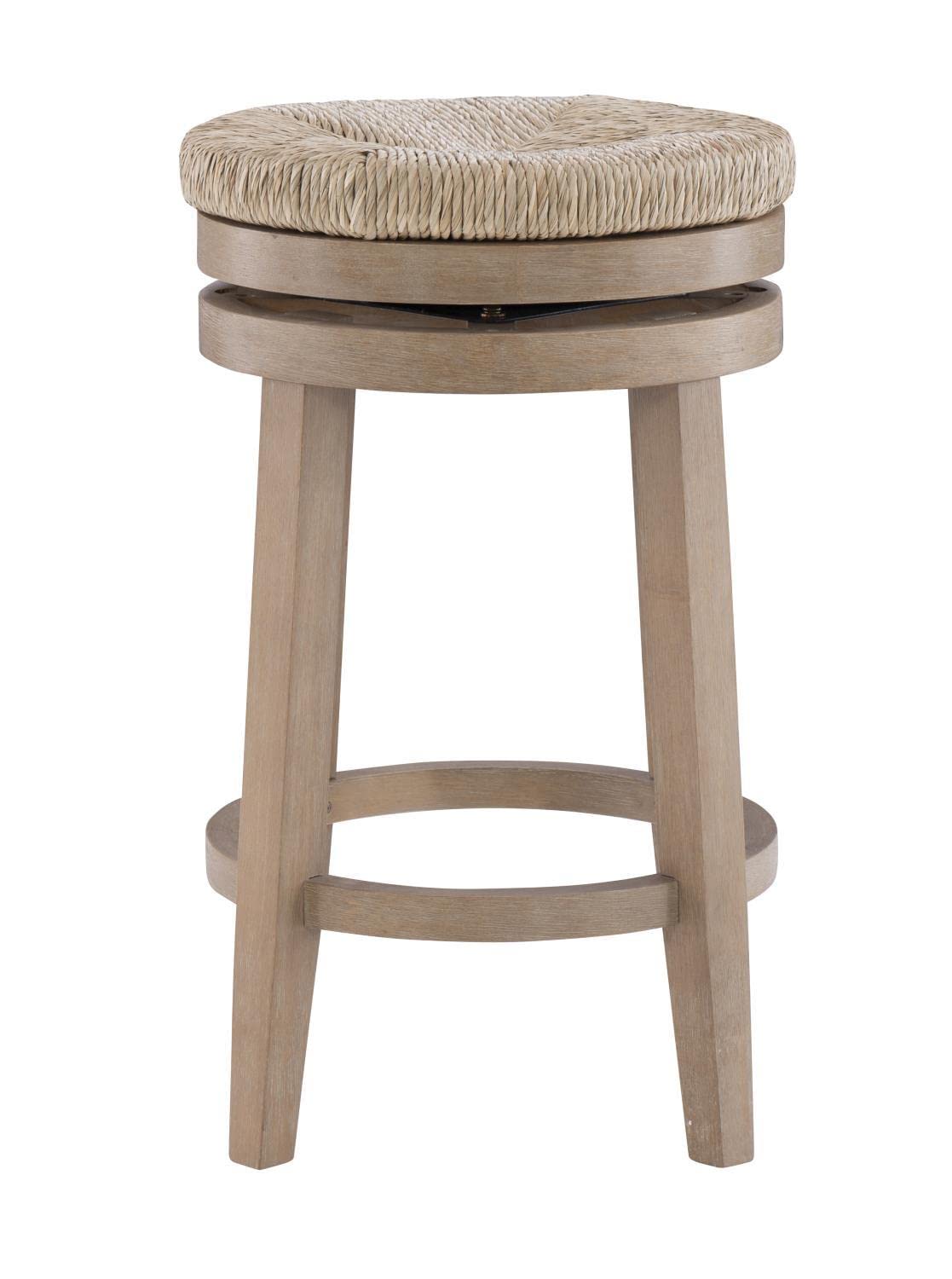 Powell Furniture Maya Swivel Counter Stool - Natural Wood Bar Stool with 360° Rotation for Kitchen Island, Breakfast Nook & Home Bar - Comfortable & Stylish Seating Solution
