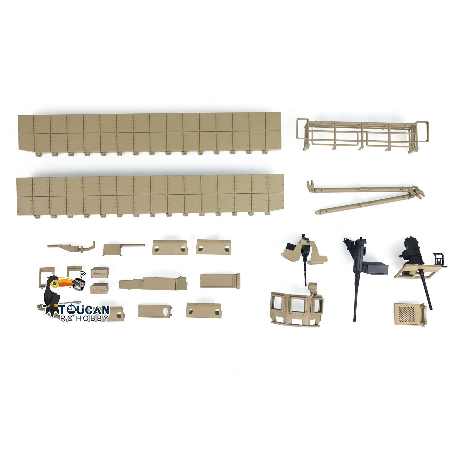 1/16 Scale M1A2 Abrams RC Tank Upgrade Metal Parts for Henglong Tamiiya Trumpeter - TUSKI TUSKII Replacement Decoration Kit | Durable Accessories for Military Model Enthusiasts & RC Tank Battles