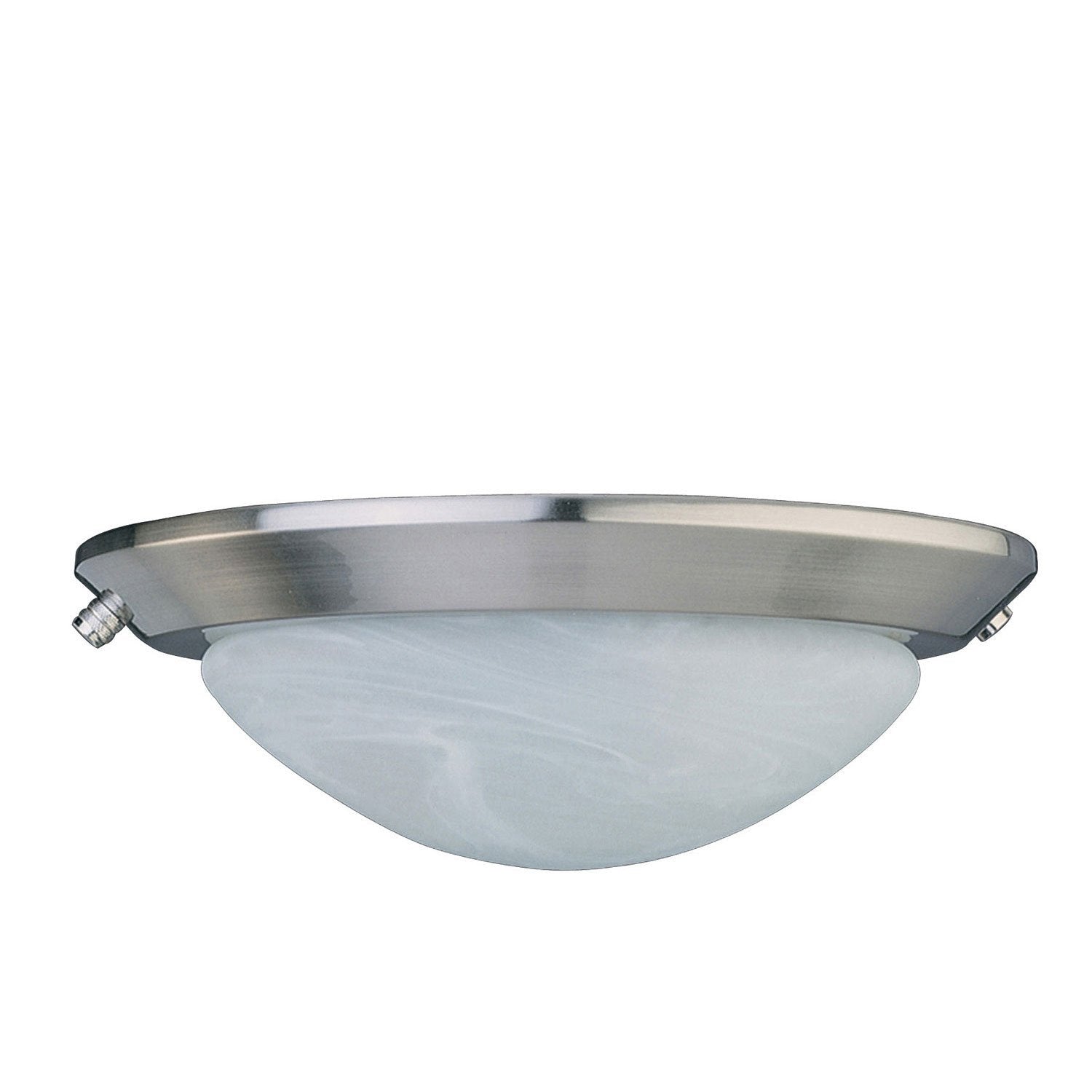 Concord 2-Light Ceiling Fan with Stainless Steel Finish - Low Profile Design for Bedroom, Living Room & Office - Energy Efficient LED Lighting & Quiet Operation