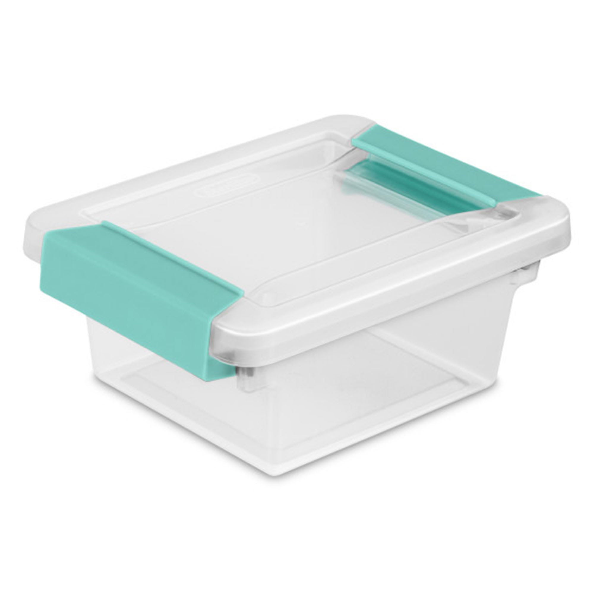 Sterilite 12-Pack Clear Plastic Clip Boxes - Small Storage Containers for Crafts, Office Supplies & Organizing - Perfect for Home, School & Office Organization
