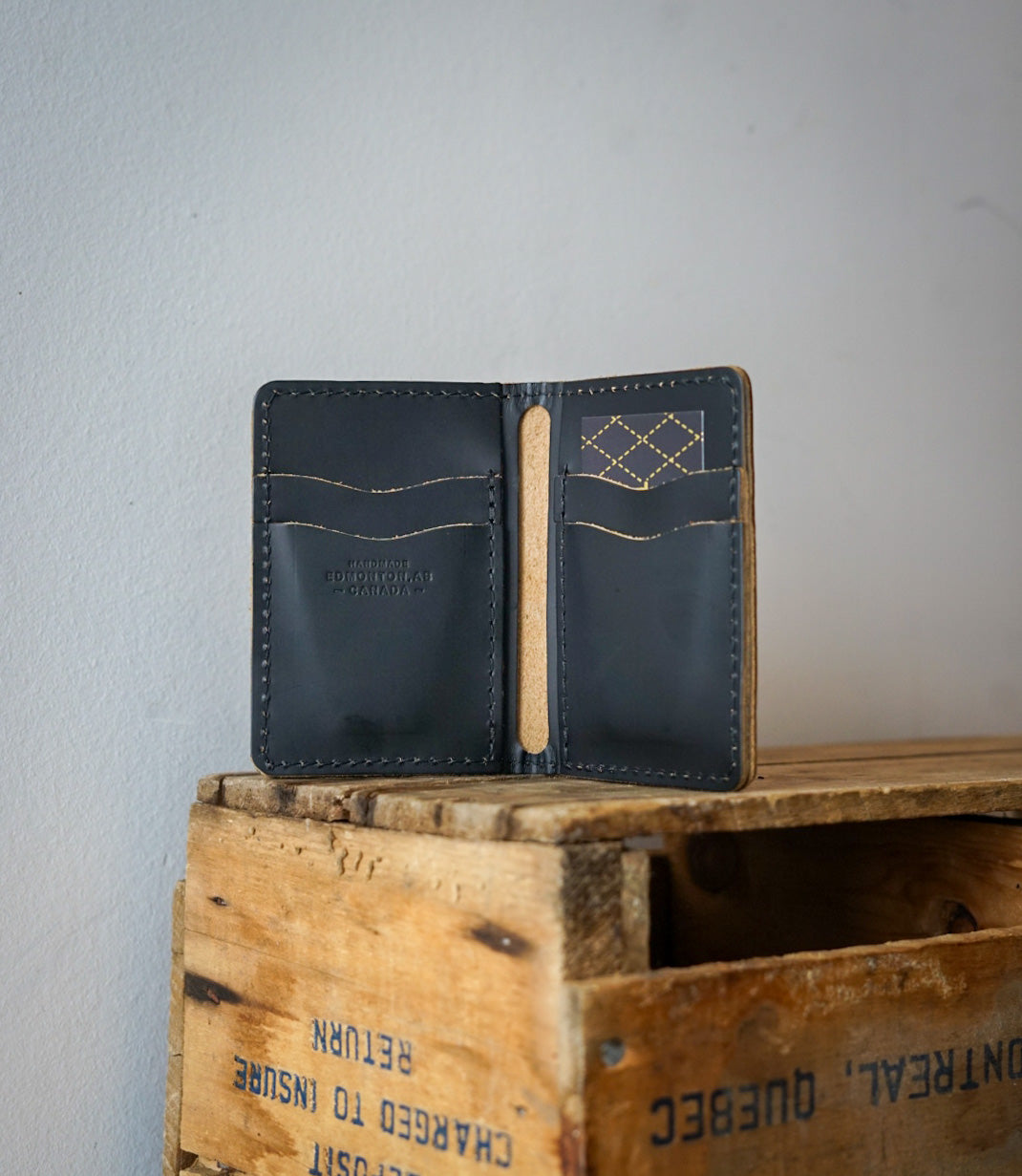 Mini Trucker Wallet - Slim RFID Blocking Matte Black Leather Wallet for Men - Perfect for Travel, Business & Everyday Carry