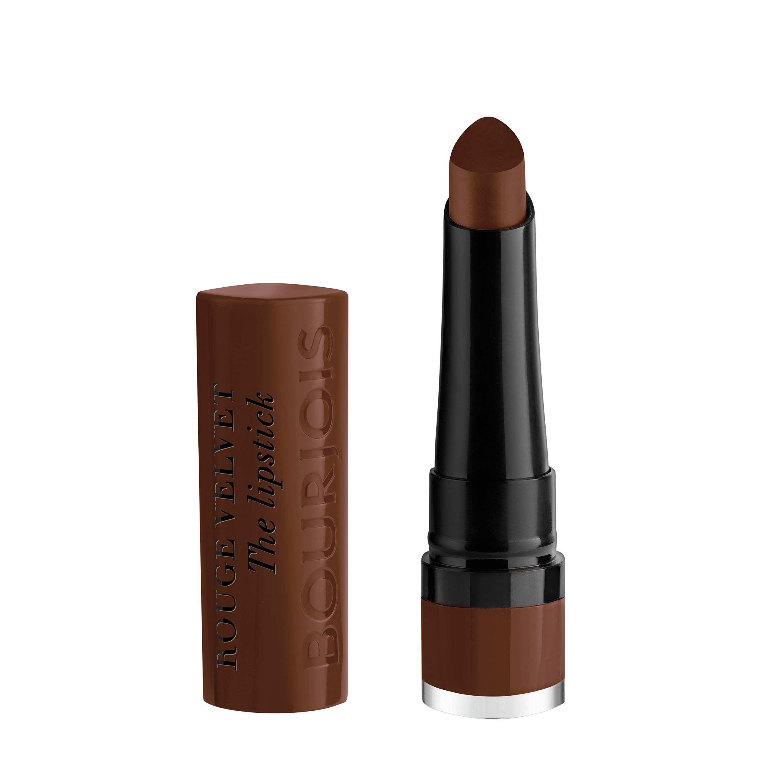 Bourjois Rouge Velvet Lipstick - Maca'Brown Shade 25, 2.4g | Long-Lasting Matte Finish, Vegan & Cruelty-Free | Perfect for Everyday Wear & Special Occasions