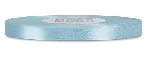 Rayon Trimming Ribbon - 1/4 Inch Wide Aqua Blue Decorative Ribbon for Gift Wrapping, Scrapbooking, and DIY Crafts