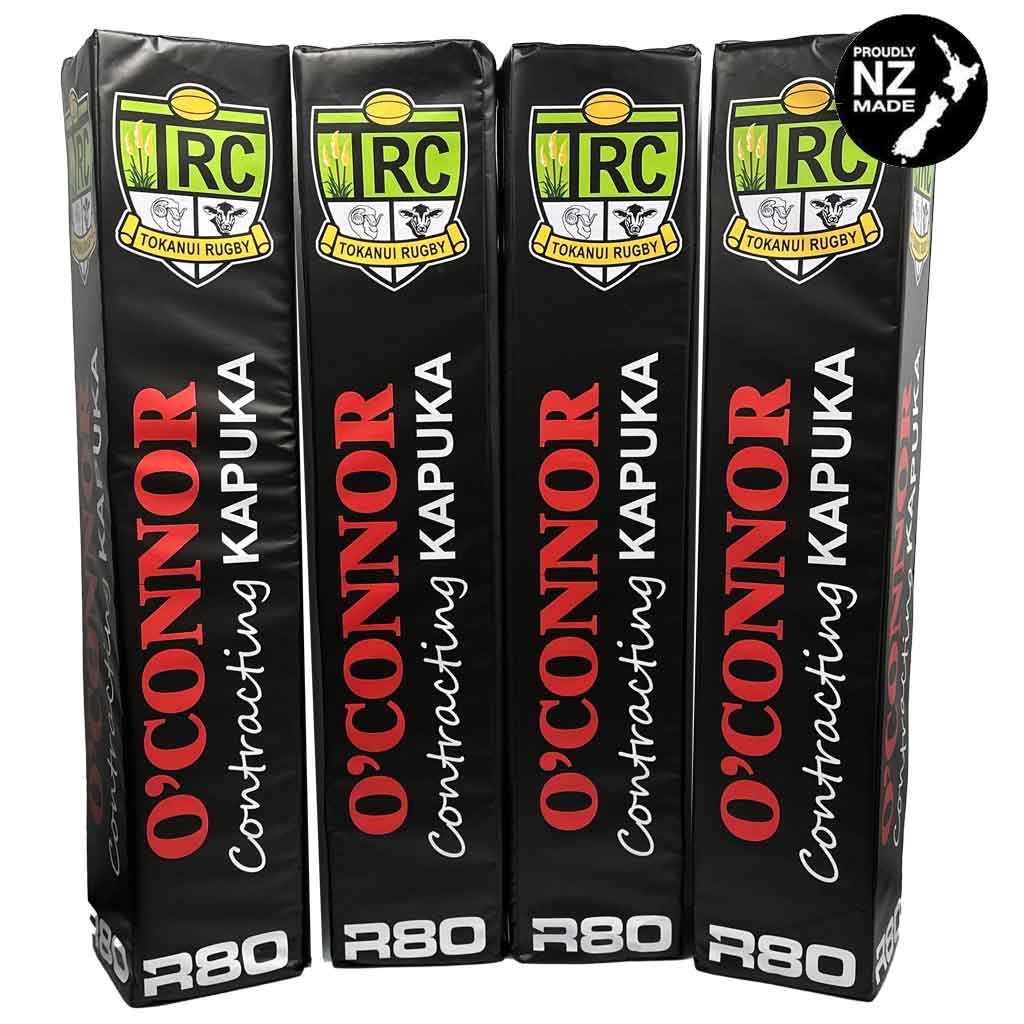 High-Quality Digitally Printed Rugby Goal Post Protector Pads - Durable & Shock-Absorbing for Safe Training & Matches - Perfect for Rugby Fields, Schools, and Clubs