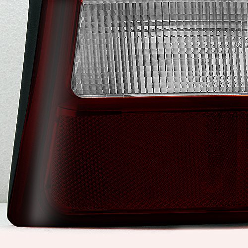 AKKON Dark Red LED Tail Lights Brake Lamps Pair for Jeep Grand Cherokee - Left Driver & Right Passenger Side Replacement - Perfect for Off-Roading, Night Driving & Custom Car Styling
