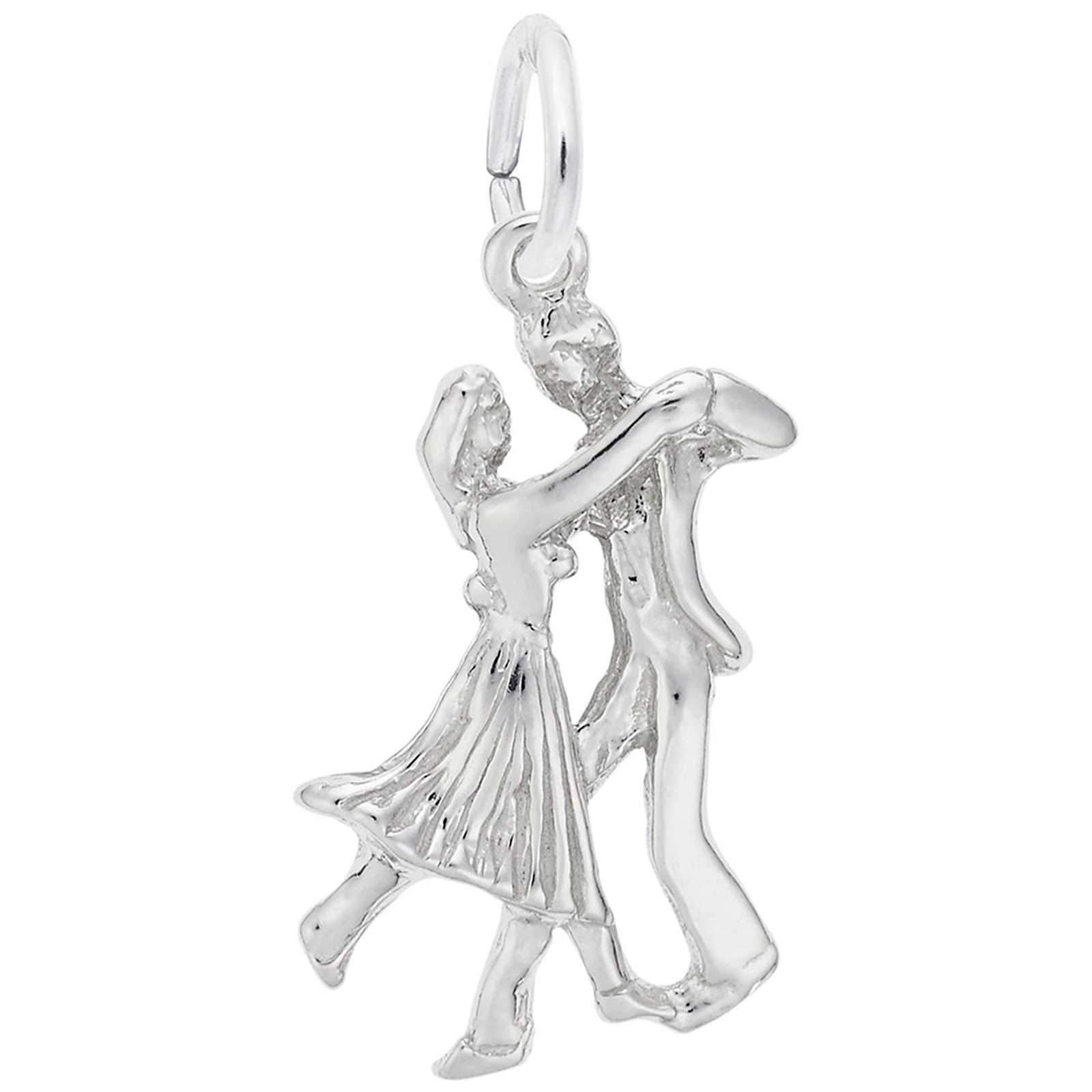 Rembrandt Sterling Silver Dancers Charm Pendant - Elegant Ballet Jewelry Gift for Dancers, Perfect for Necklaces & Bracelets - Ideal for Performances, Recitals & Special Occasions