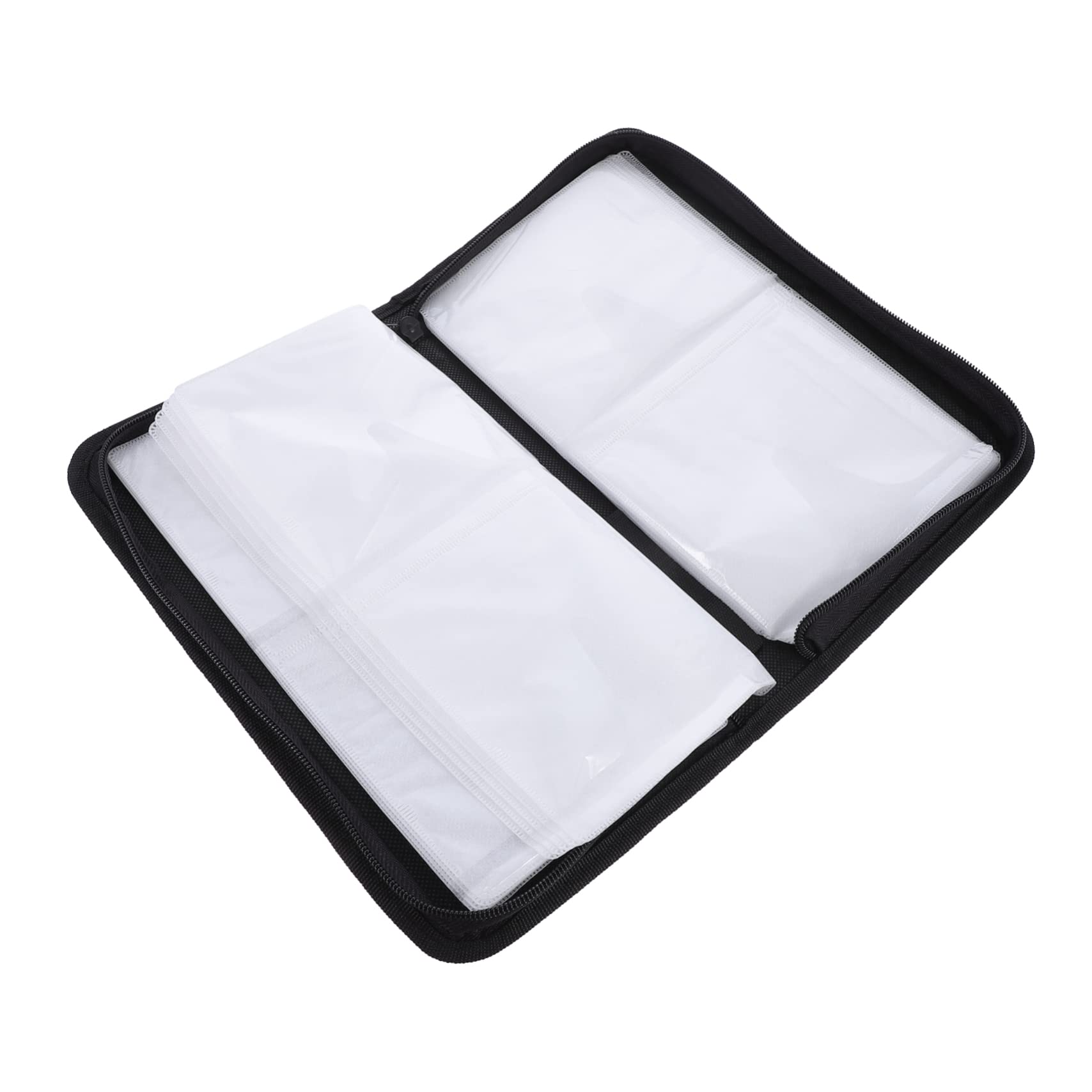 Homoyoyo Large Capacity CD Storage Bag - Car DVD Organizer with Zipper, Oxford Cloth Shell for CD/DVD/VCD Disc Protection | Perfect for Car, Home & Office Organization