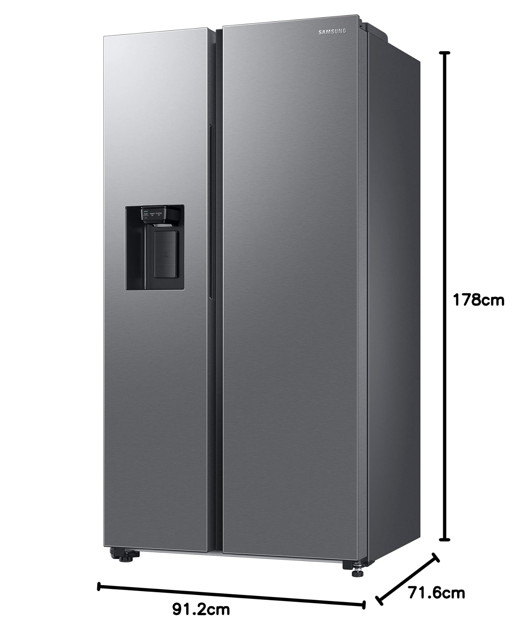 Samsung 633L Convertible 5-in-1 Digital Inverter Side by Side Refrigerator with EZ Clean Steel (Model RS78CG8543SLHL) - Perfect for Large Families, Entertaining & Modern Kitchens