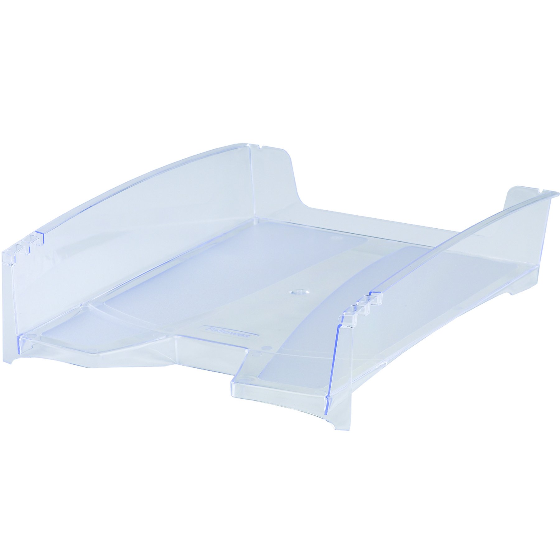 G2DESK Clear Plastic Letter Tray - Stackable Desktop Organizer for Office, Home & School - Perfect for Mail, Documents, Files & Office Supplies Organization