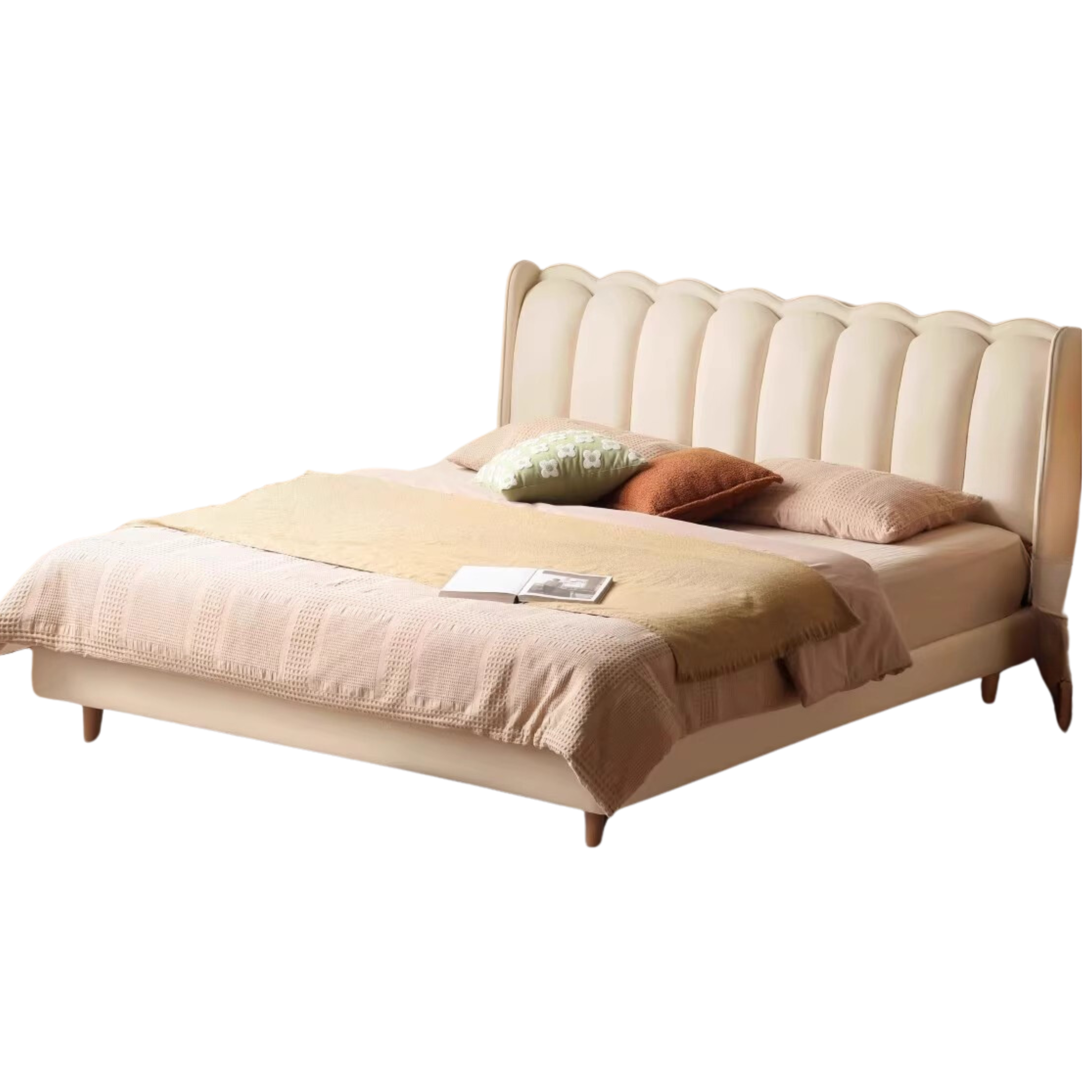 Organic leather soft bed