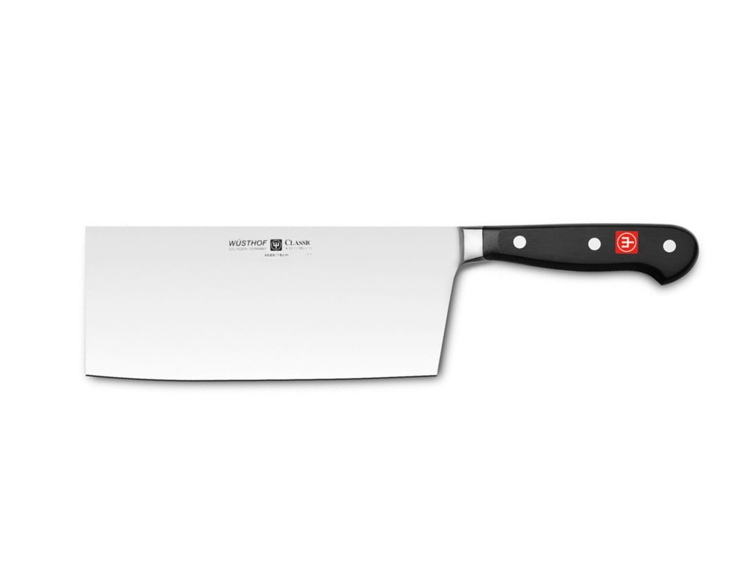 Wusthof Classic Chinese Chef Knife - 8-Inch Stainless Steel Blade with Ergonomic Black Handle - Perfect for Slicing, Dicing & Chopping Vegetables, Meat & Herbs
